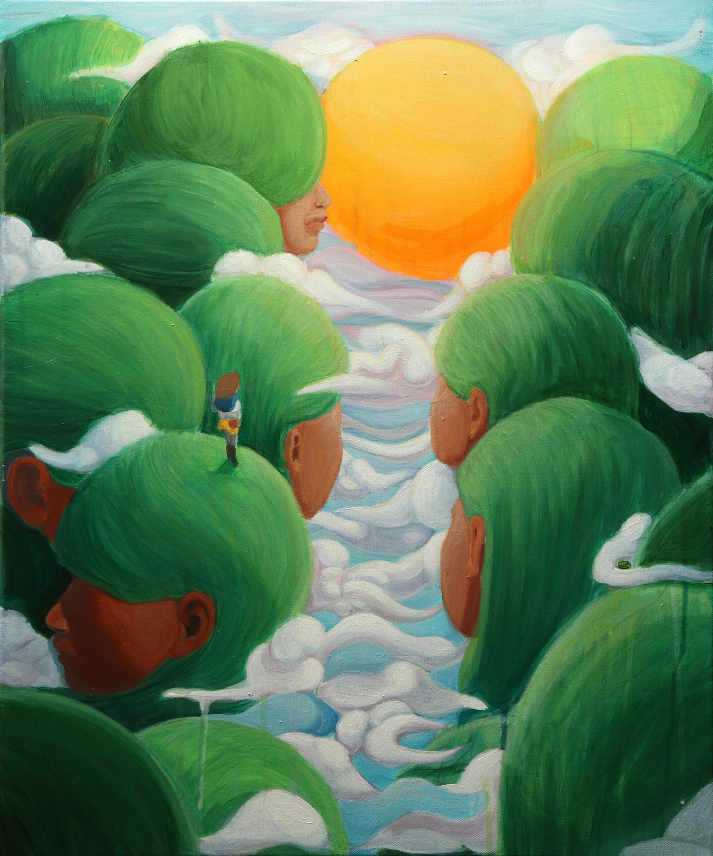 Sol Seeker, acrylic 20x24