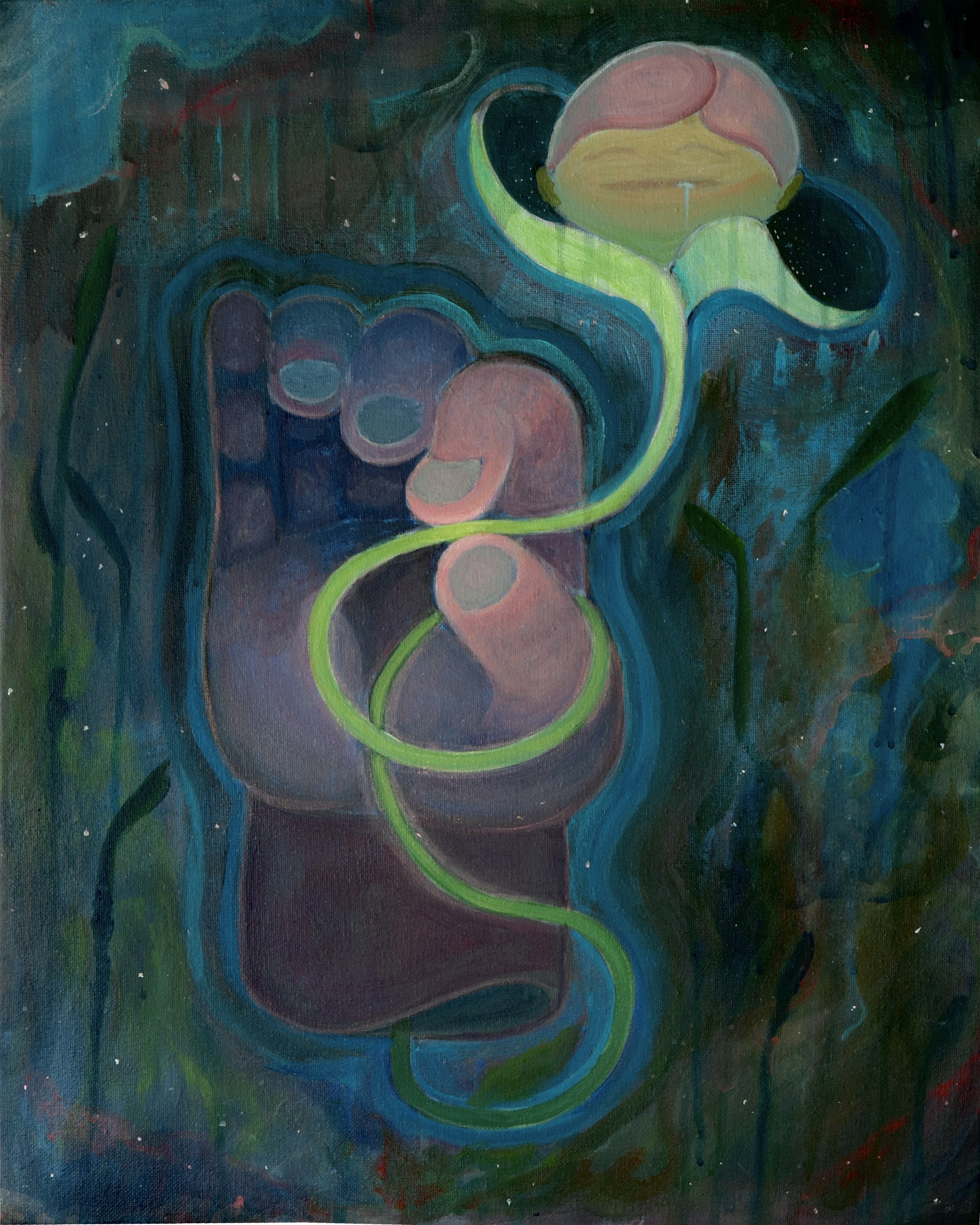 Pizzicato acrylic, 16x20