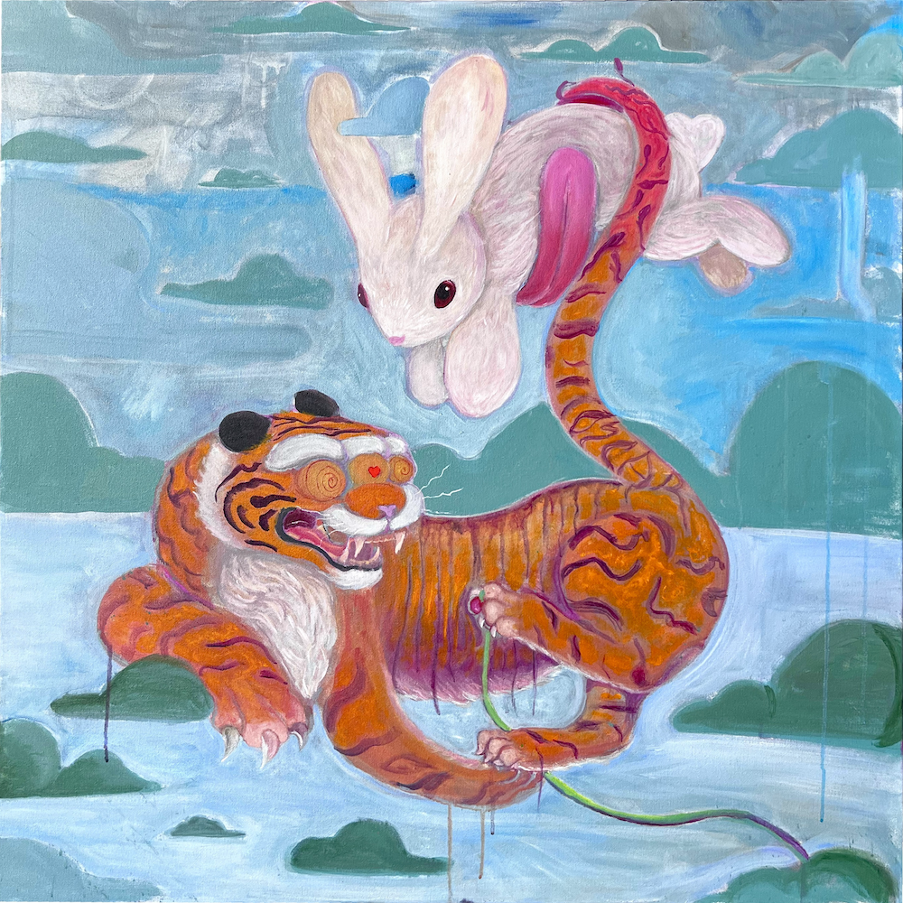The Hunt, acrylic 36x36