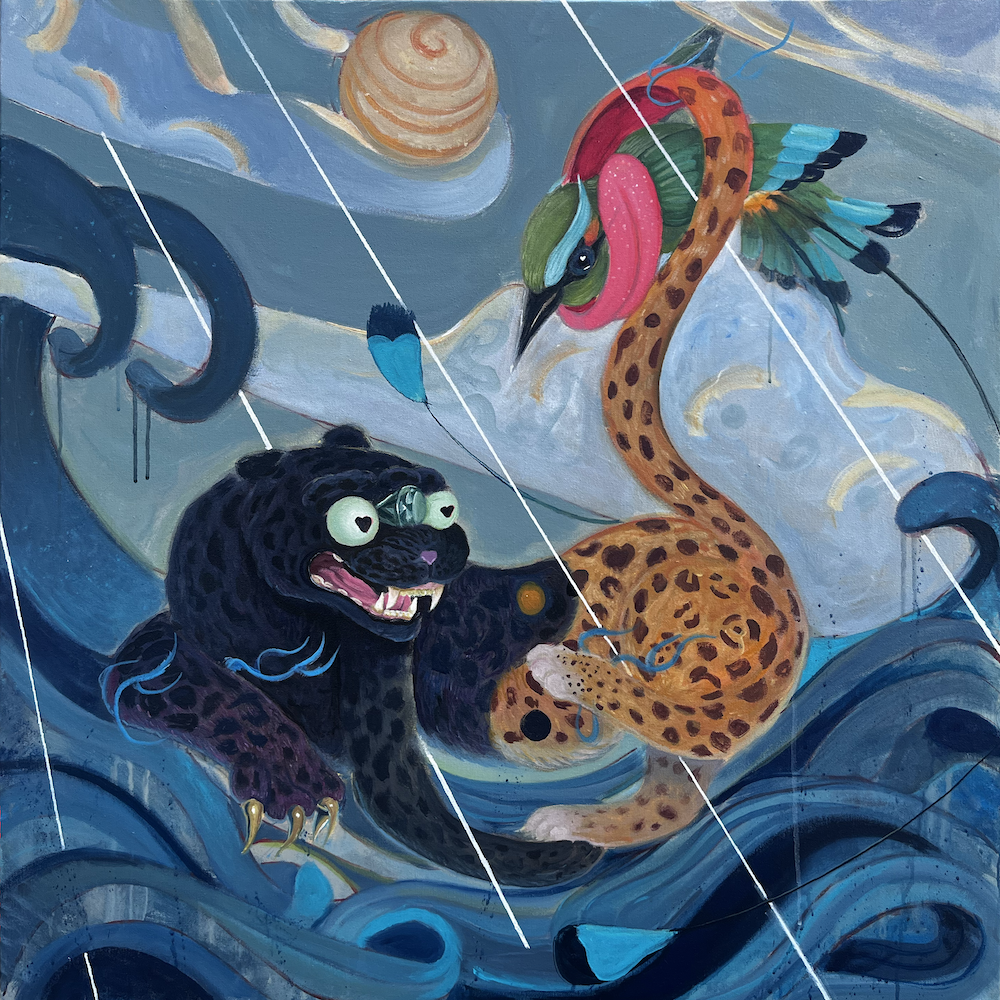 The Hunt VIP, acrylic 36x36