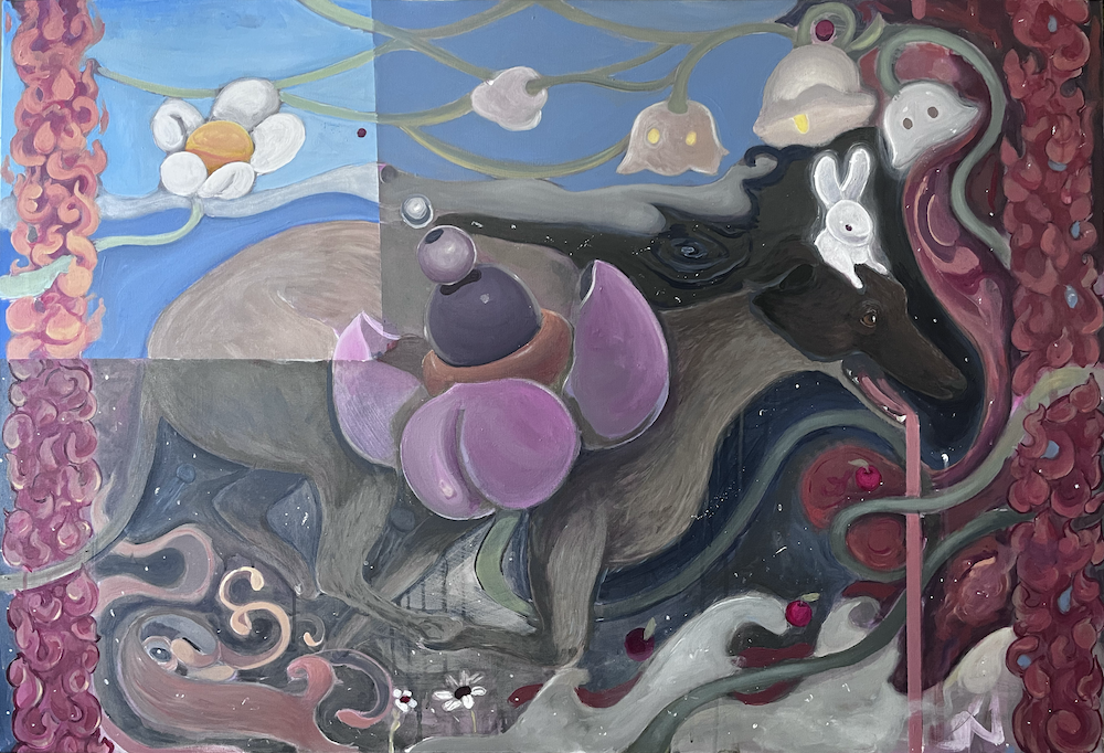 The Original Hunt, acrylic 44x30