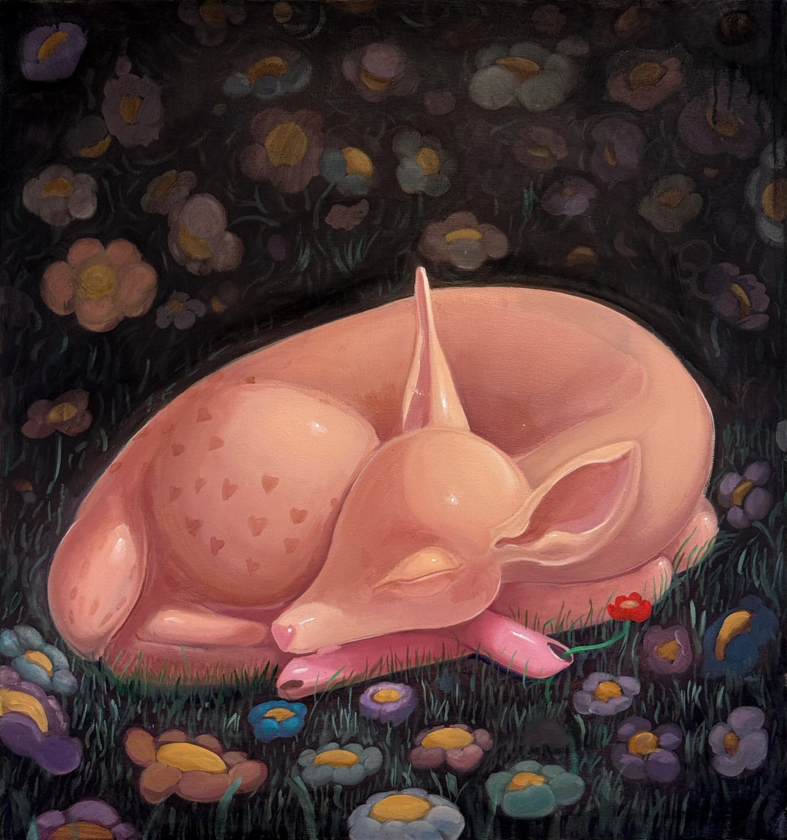 Porceluna, oil on canvas, 30x32