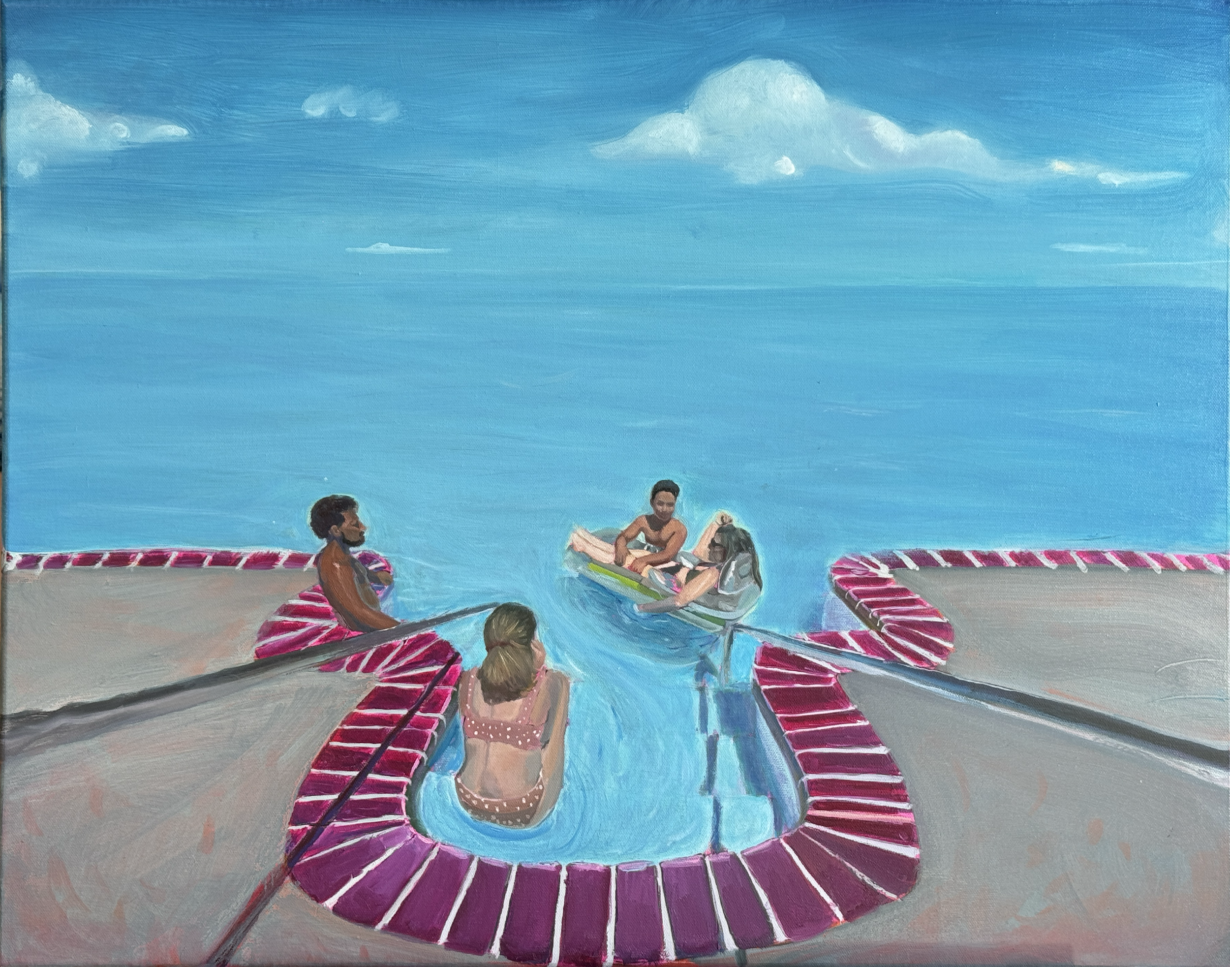 Endless Summer Daze, oil on canvas 20x22