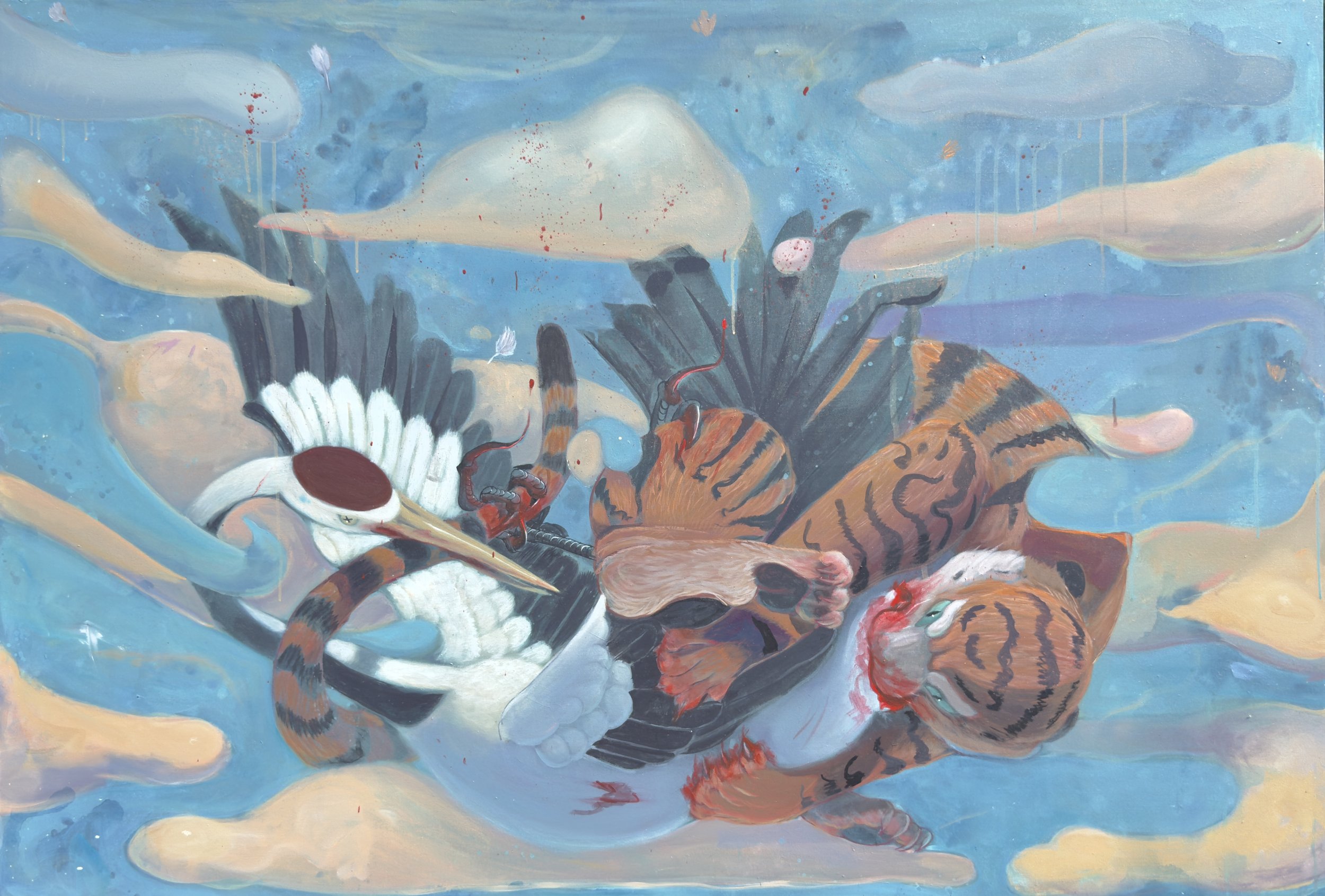 The Gravity of Desire, acrylic on canvas, 66x 45