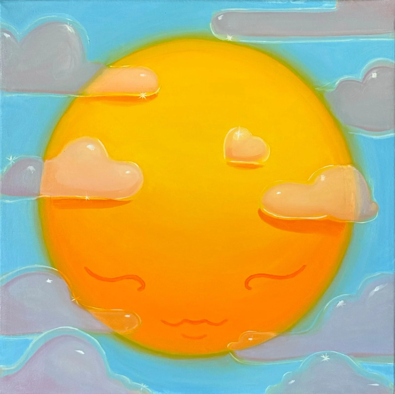 A Warm Sol, oil, 22in x 22in