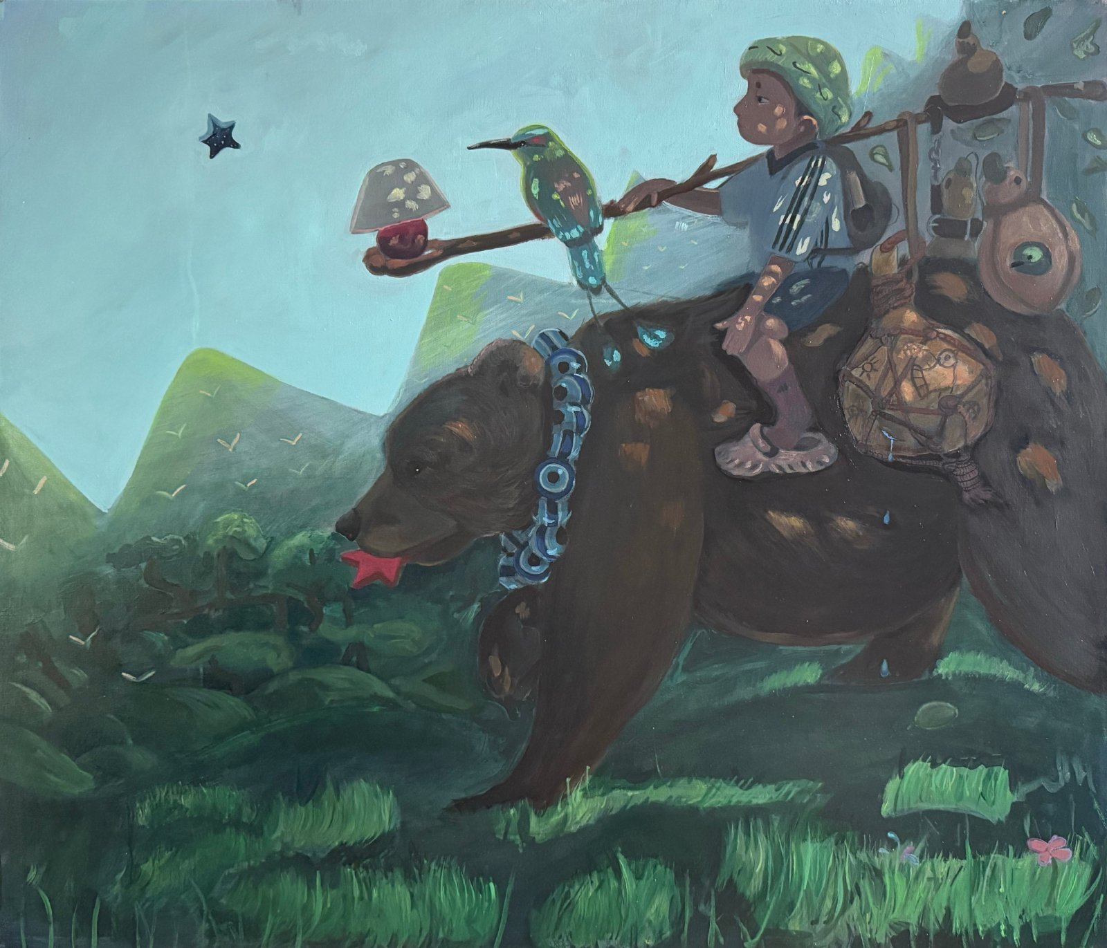 The Path We Bear, acrylic, 42in x 36in