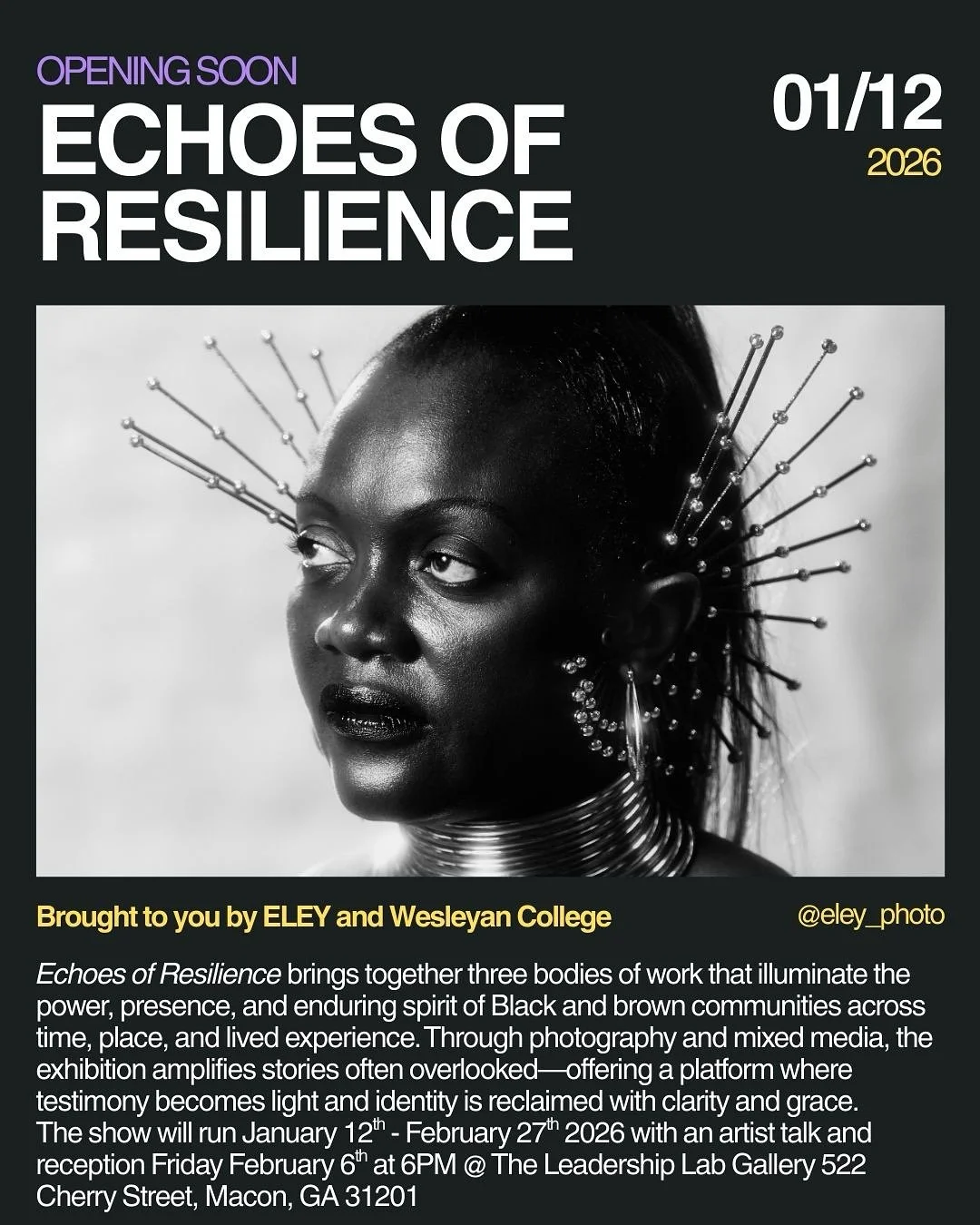 Solo Exhibit opening 1/12/26