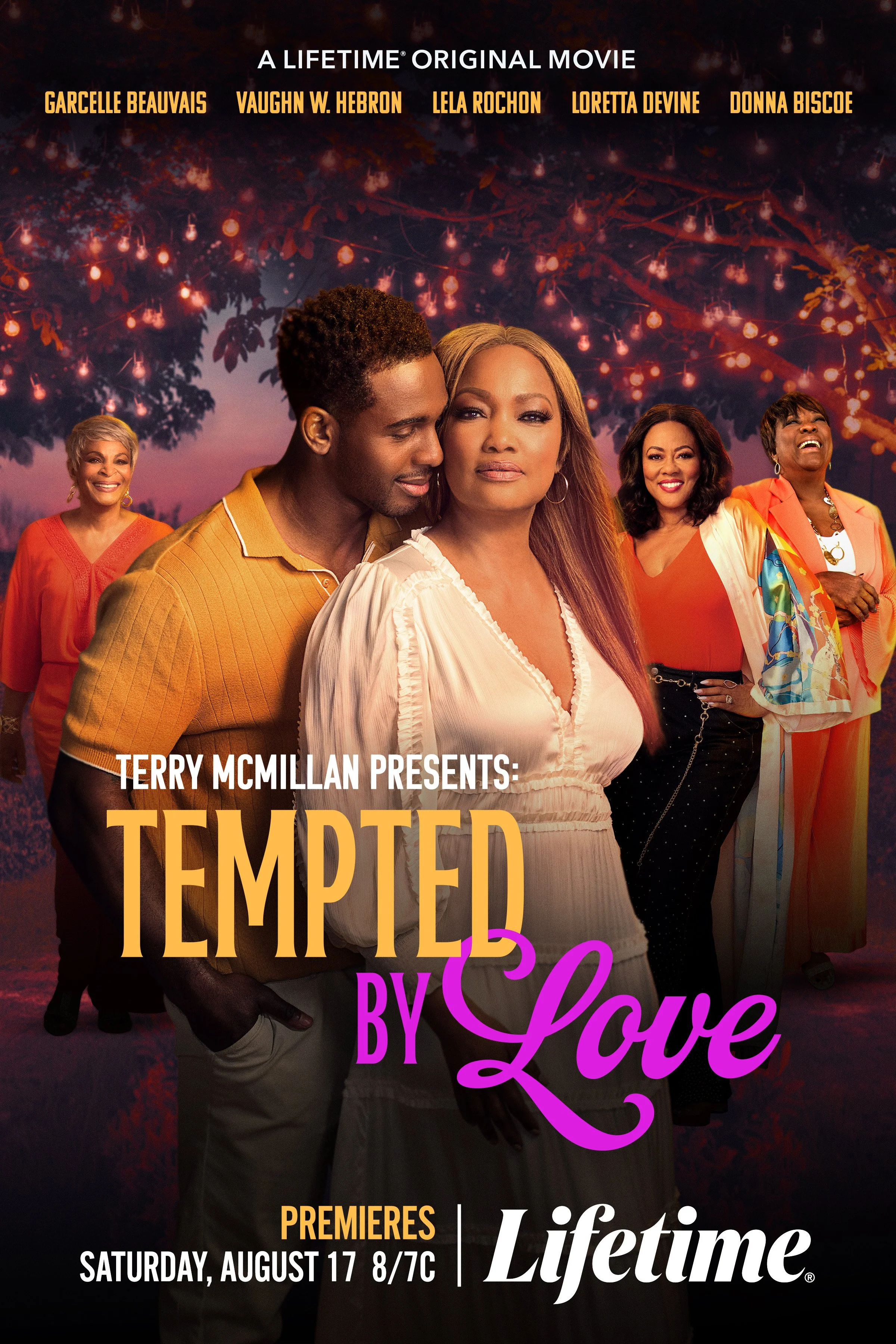 Tempted by Love, a 2024 Lifetime movie part of the "Terry McMillan Presents" banner, was filmed in Atlanta, Georgia. The film features Garcelle Beauvais as chef Ava, Vaughn W. Hebron as her driver Luke, alongside Lela Rochon and Donna Biscoe. 