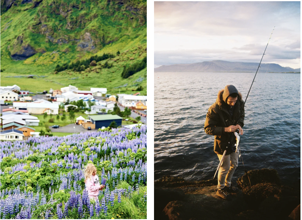 Documentary destination photographer capturing intimate human moments within the Icelandic landscape.