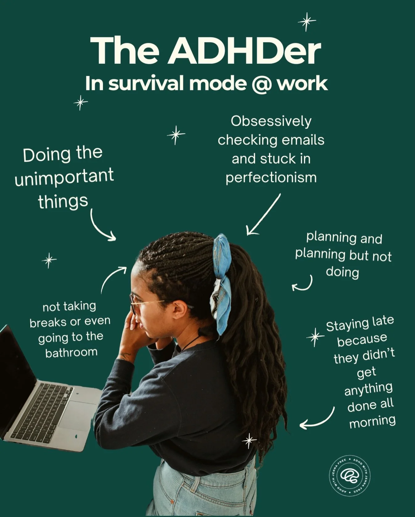 Being in survival mode at work can make it so much harder, makes you less productive and increases symptoms.

Want to make work easier while also getting more done? 

Comment GUIDE to get your free regulation guide in your DMs

#adhd #adhdawareness #
