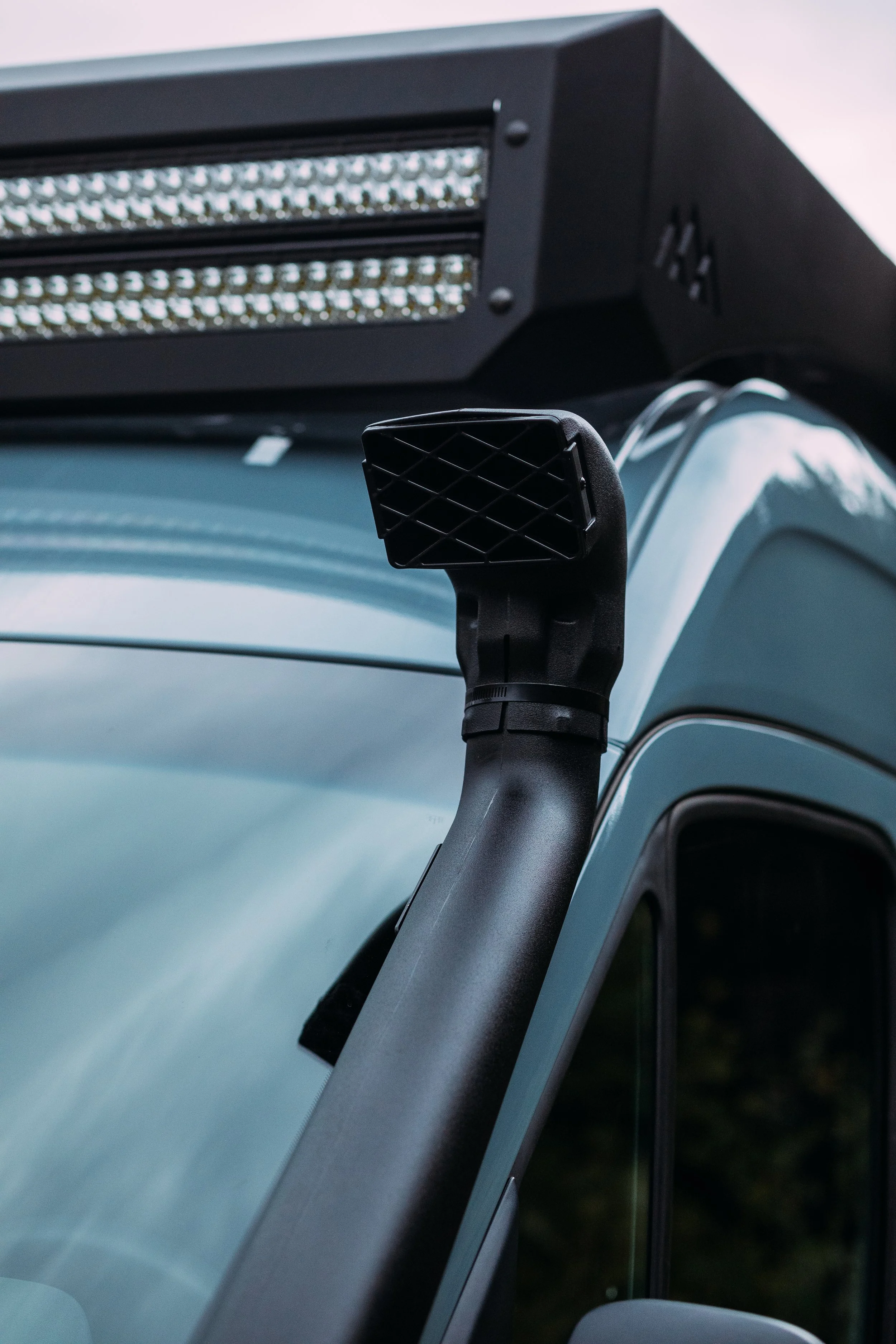 exhaust on camper van exterior