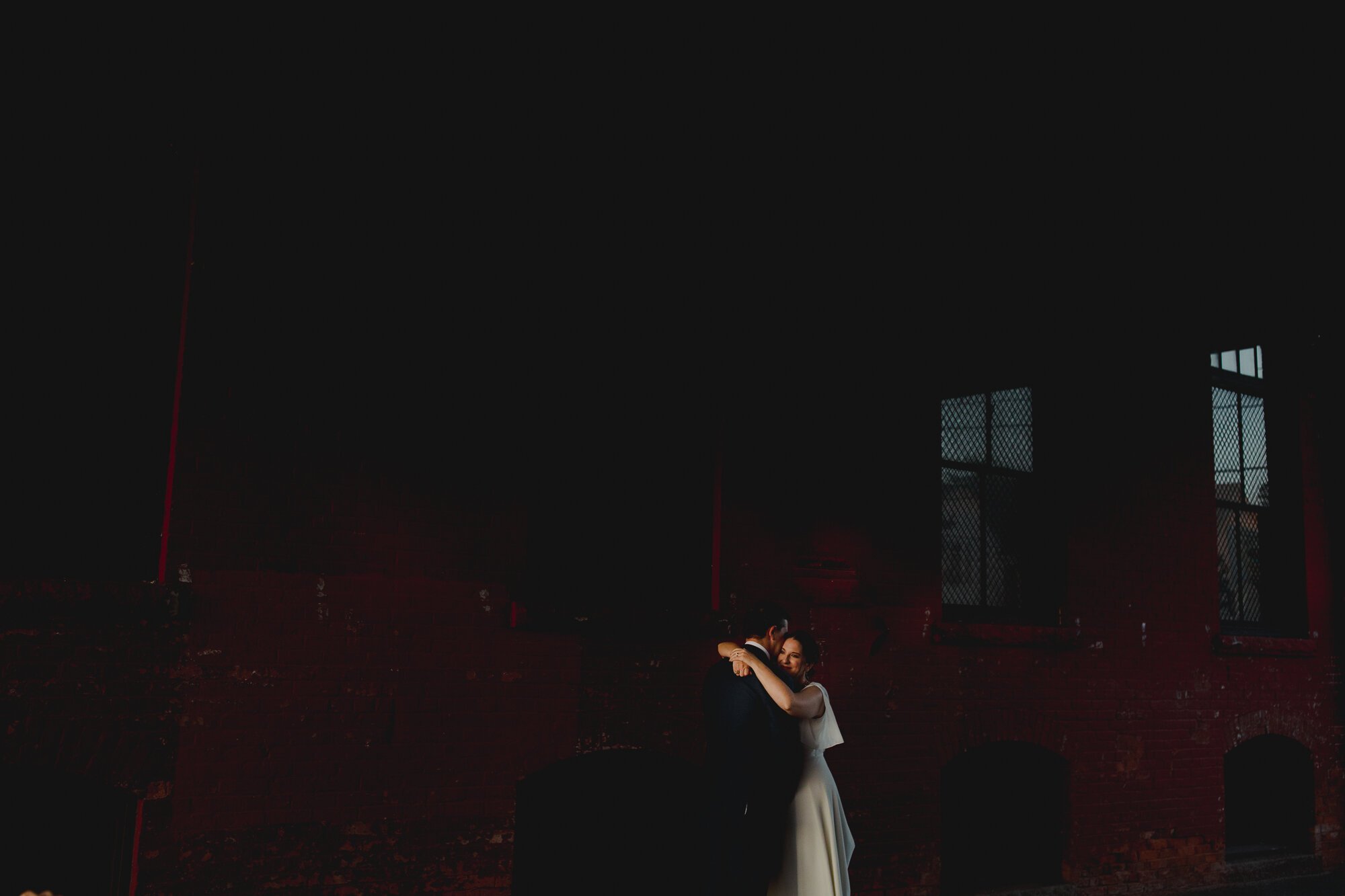 Sara and Jake's Colorful Industrial-Chic Wedding at Hope Artiste Village in Pawtucket, Rhode Island