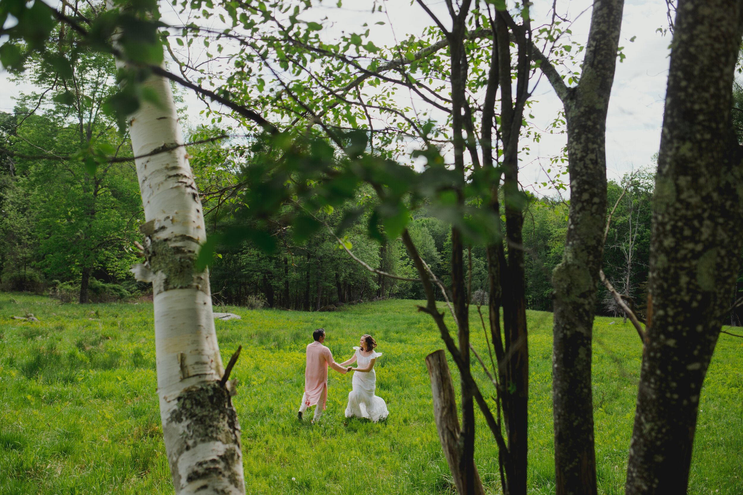 Elise and Saleem's Family Retreat-Style Wedding at Big Picture Farm in Townshend, Vermont