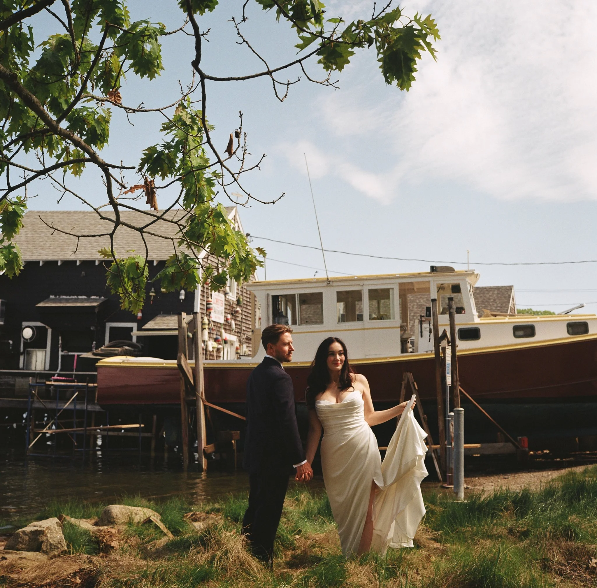 Paige and Ian’s Coastal Maine Intimate Wedding at the White Barn Inn in Kennebunkport, Maine