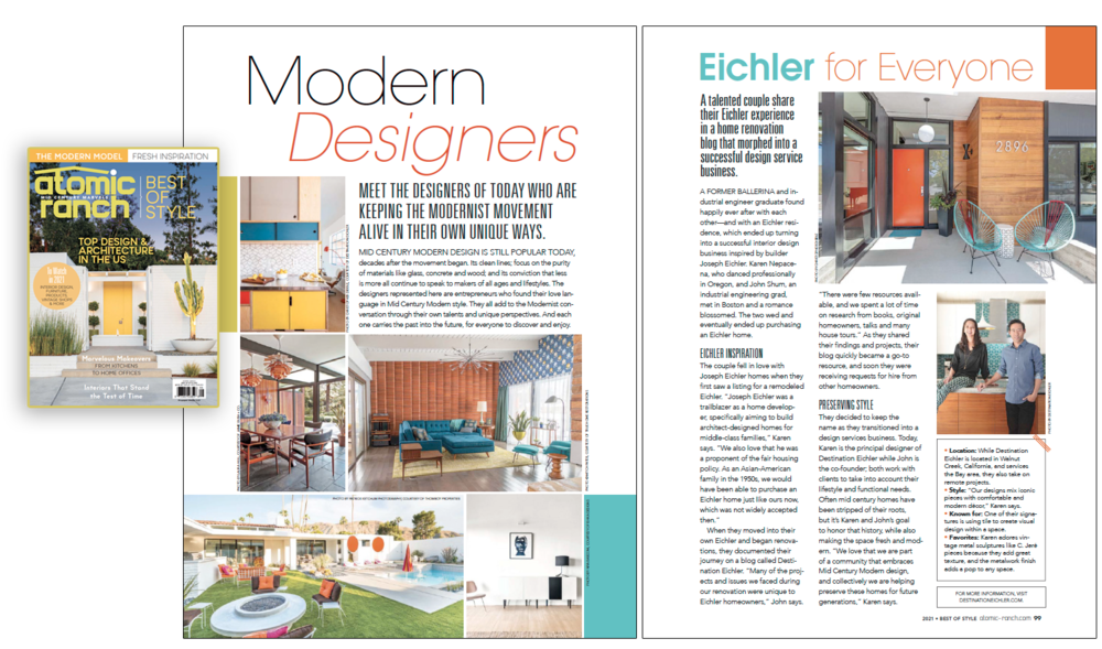 Atomic Ranch, Best of Style Issue, 2021