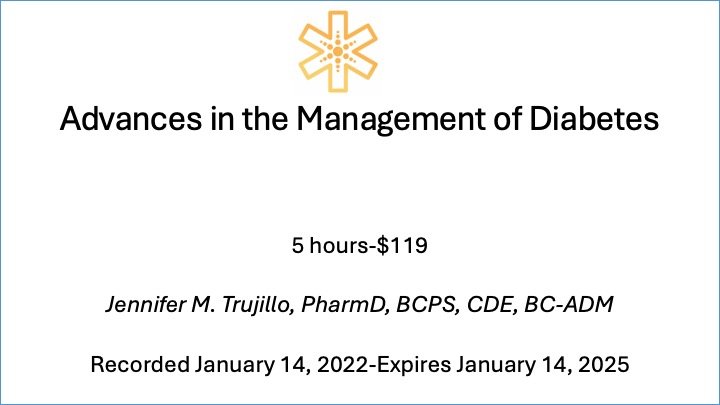 2022-01-14: Advances in the Management of Diabetes