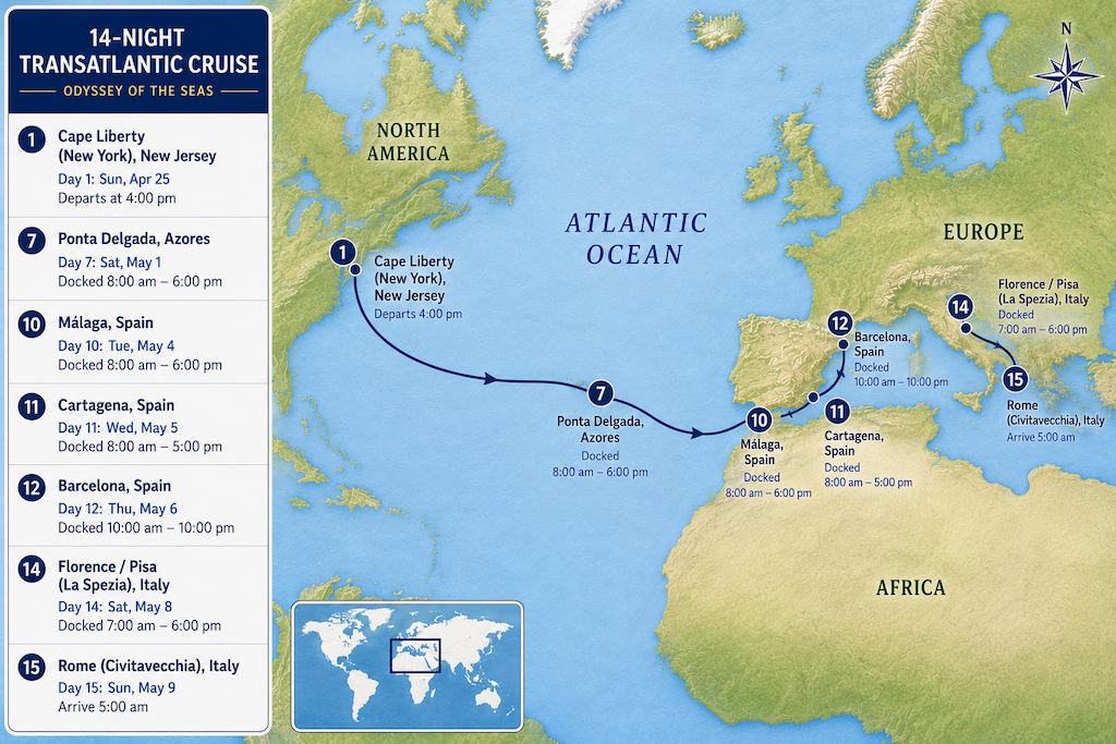 Spain &amp; Italy Transatlantic&nbsp;