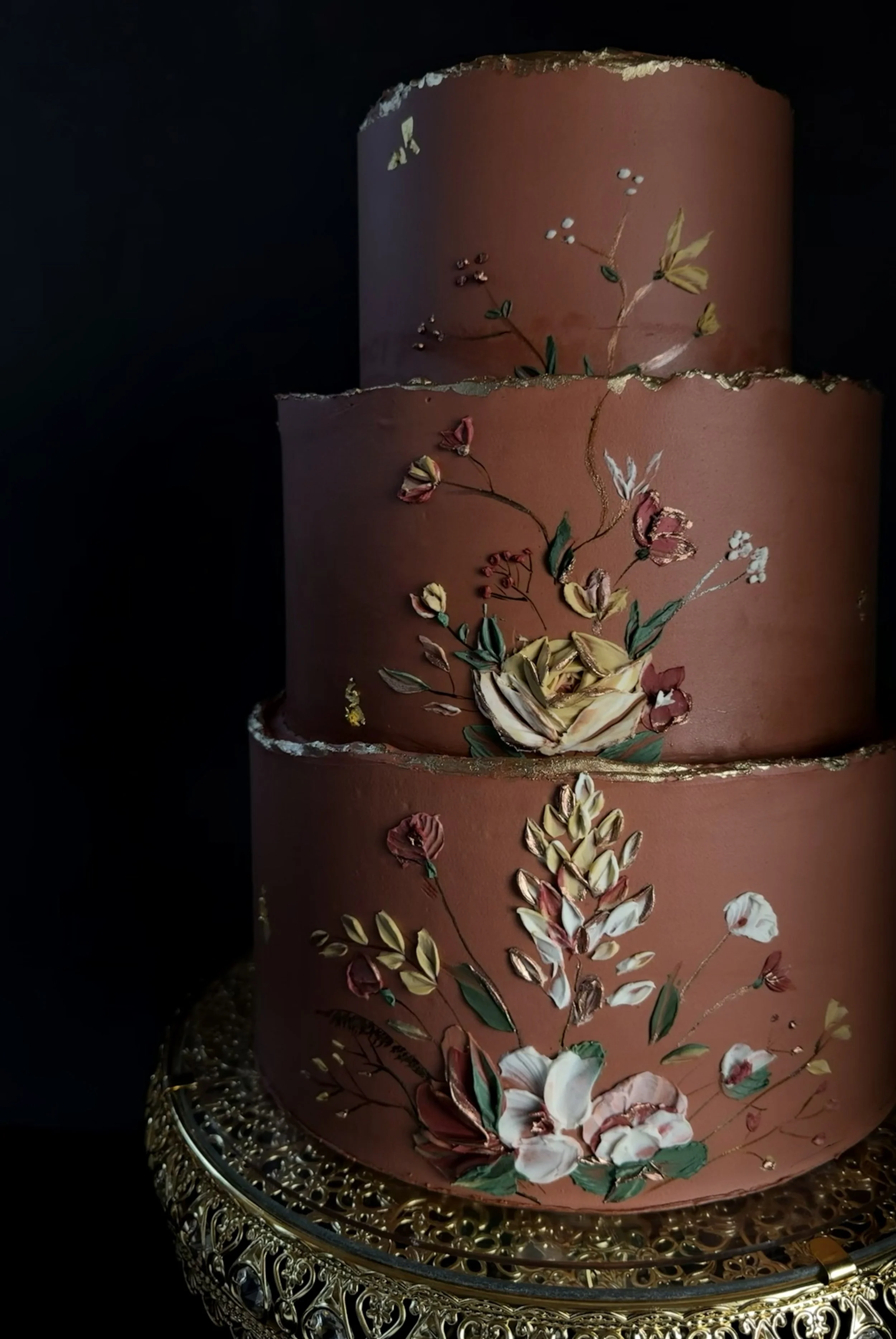 terracotta-hand-painted-botanical-wedding-cake-gold-leaf-grand-rapids-mi-01.jpg.jpg