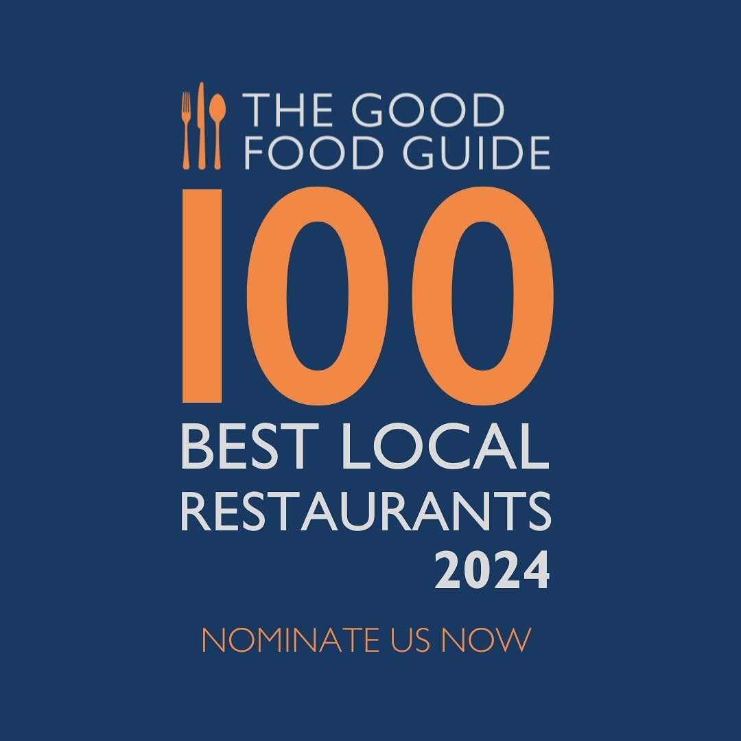 🌊 Nominate us in @goodfoodguideuk&rsquo;s 100 Best Local Restaurants 2024 for a chance to WIN a &pound;250 voucher! 🌊
⠀
We were happy as clams to be added to The Good Food Guide at the beginning of 2024. &ldquo;Replacing much-loved greasy spoon Loc