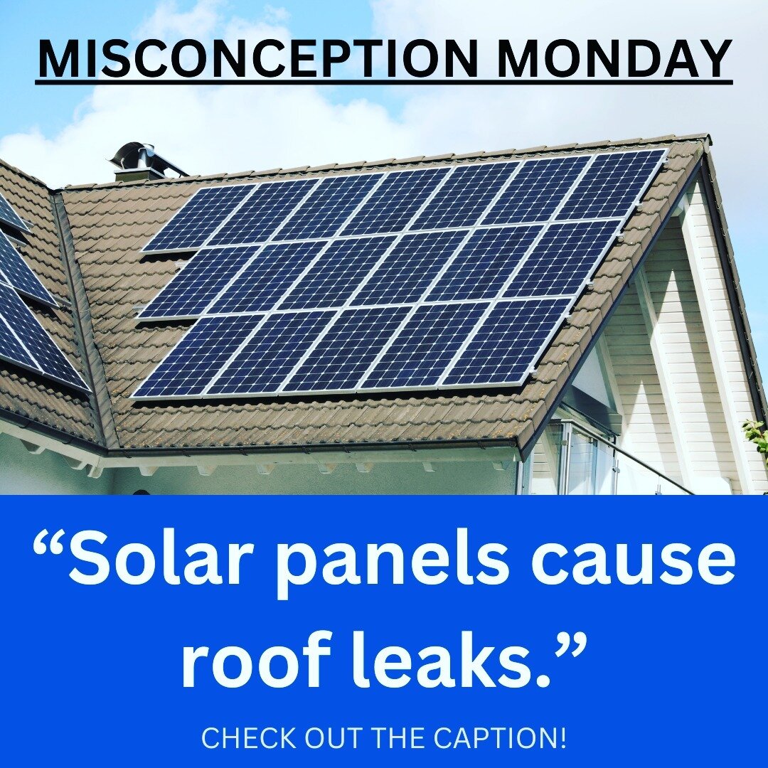 ❌ WRONG! 

☀️ Solar panels themselves do not inherently cause roof leaks. The installation process and the penetration of the roof for mounting solar panels can pose a risk if not done properly. 

💡 It's crucial to hire experienced and qualified pro