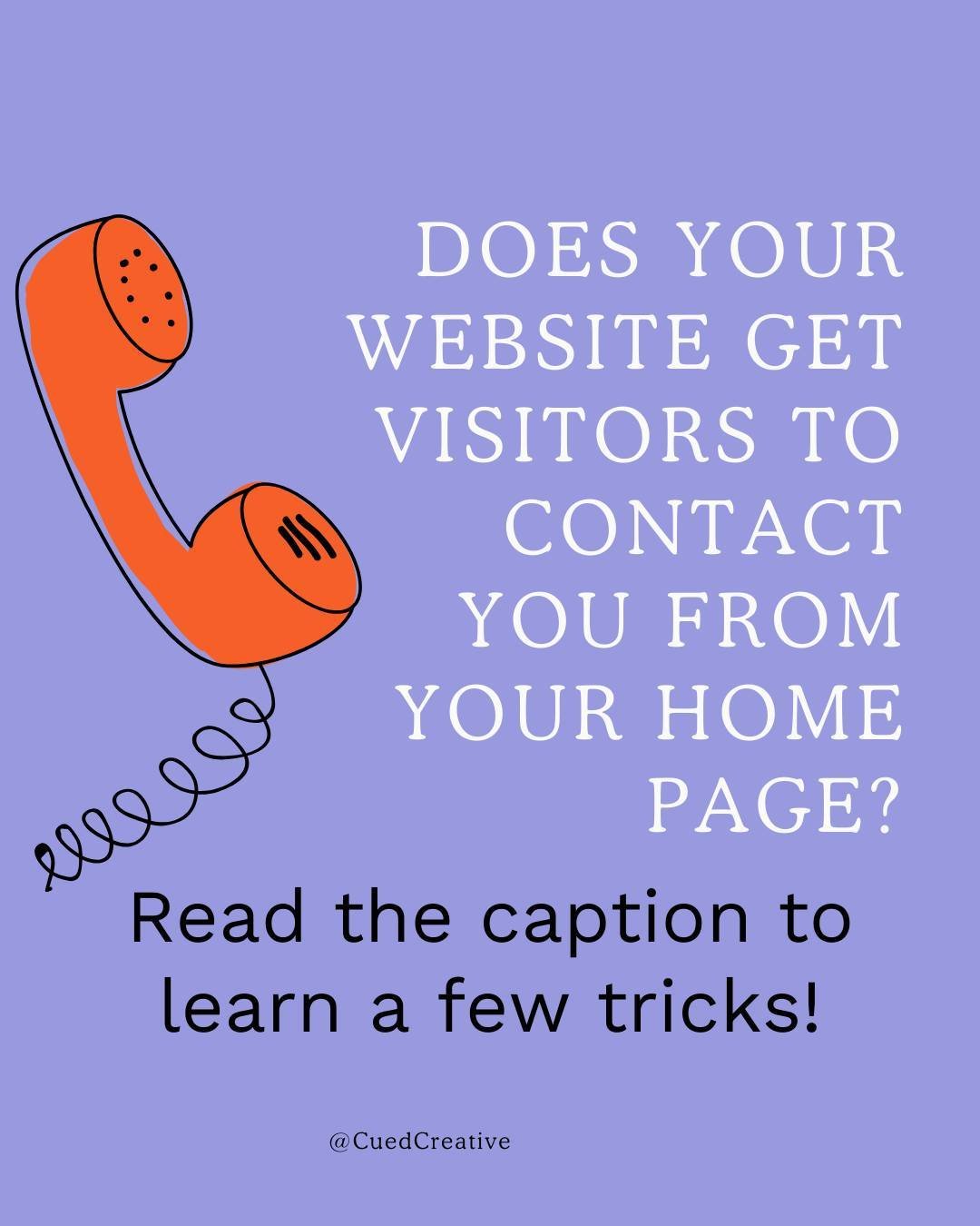 The home page of your website is your most important real estate so make it work for you. 

We get a lot of people reaching out to us because their website isn't bringing them new clients. And the most common issue we see is a poorly designed home pa