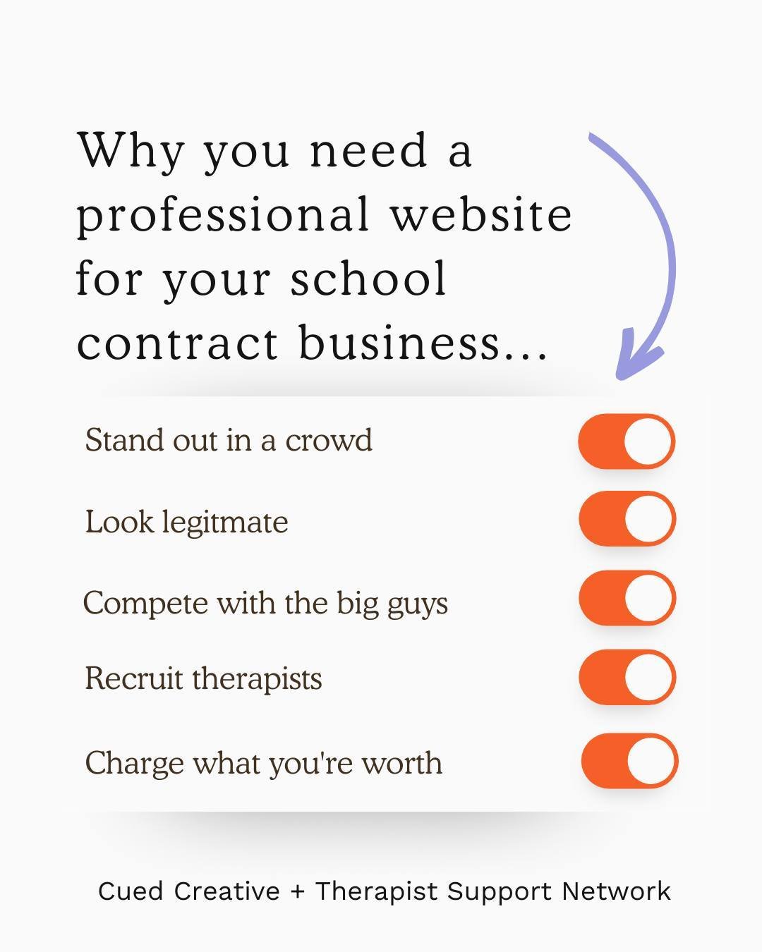 If you run a school contract business or offer contact services as part of your private practice...your website matters!

We now have school contract pages on every template...which means your website is ready to help you promote your school contract