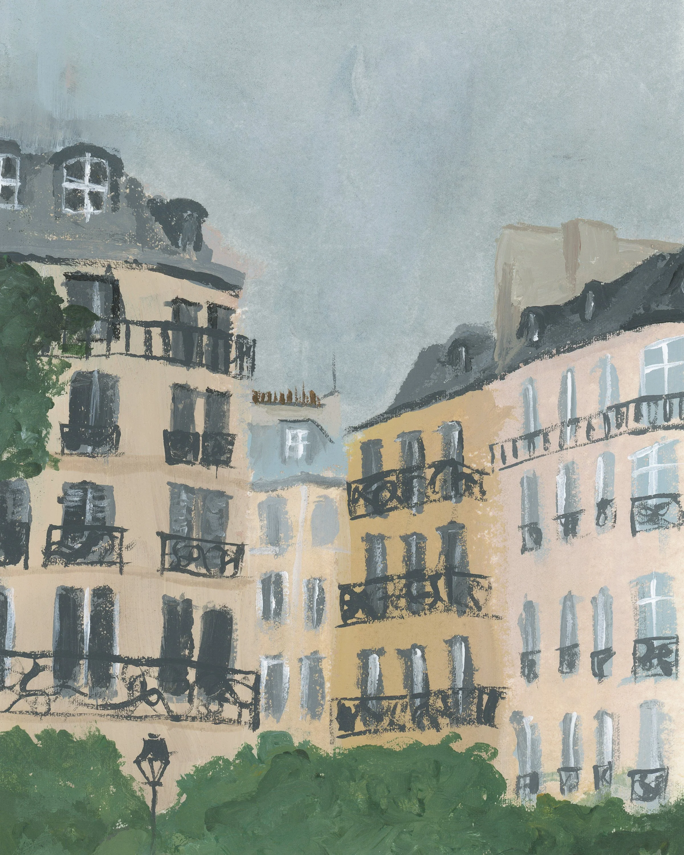french cityscape painting