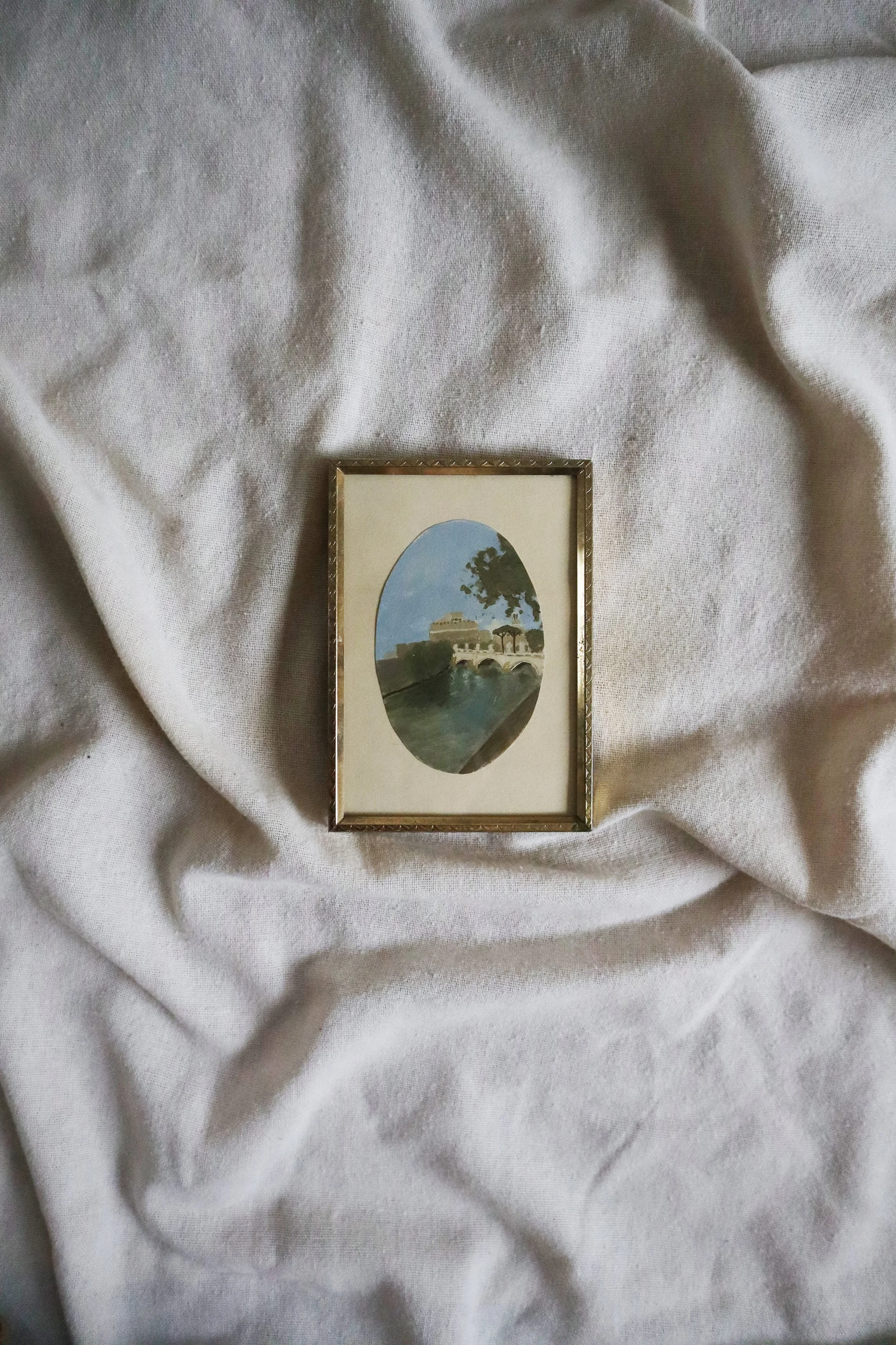 Oval rome painting