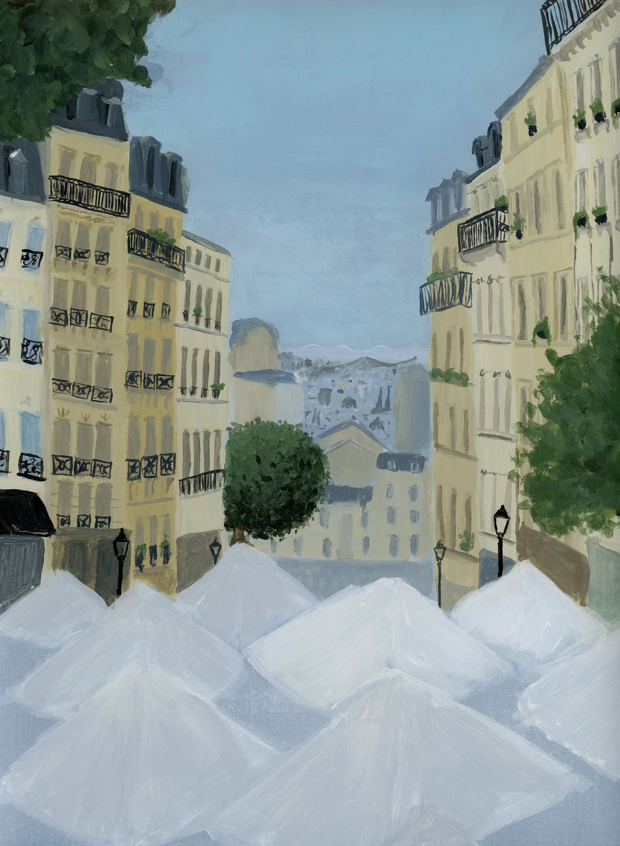View from the Cafe in Paris Painting_11x15_PRINT.jpg