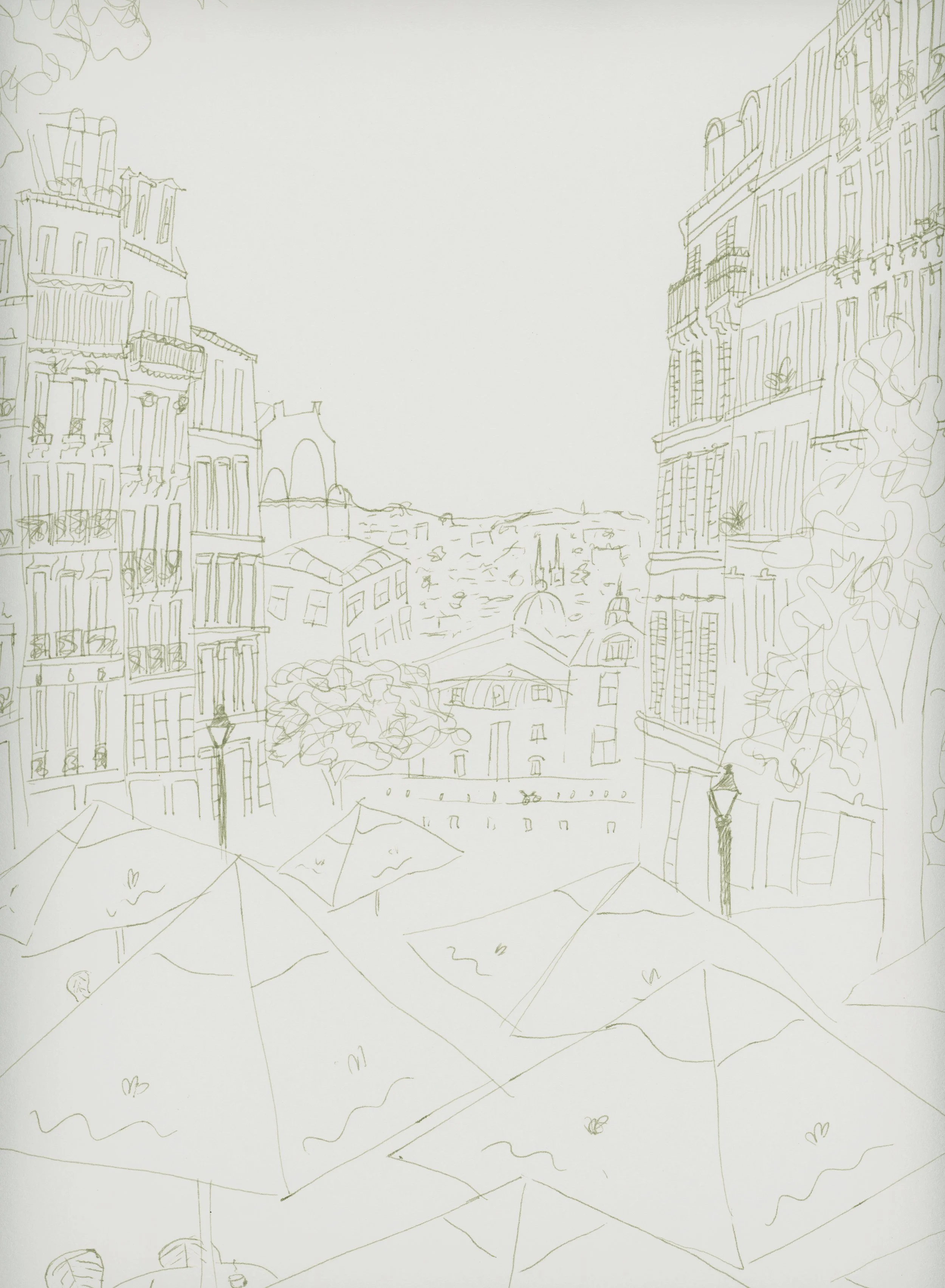 View from the Cafe in Paris Drawing_11x15_PRINT.jpg