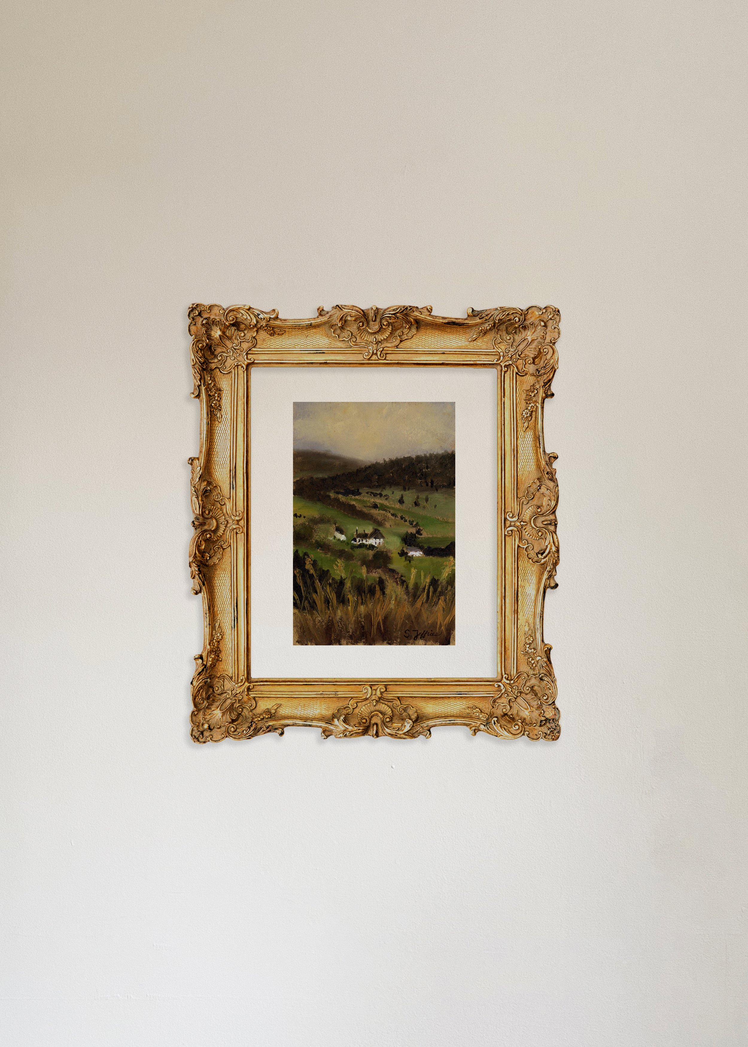 french countryside landscape in vintage frame.jpg