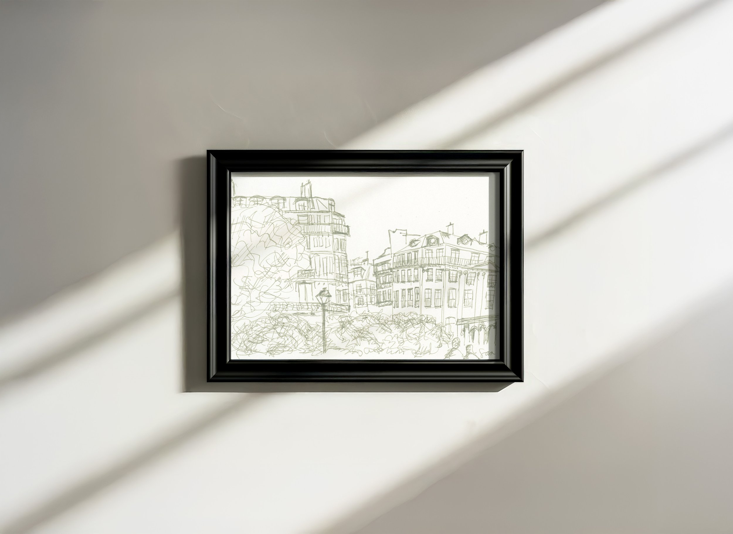 paris sketch - black traditional frame.jpg