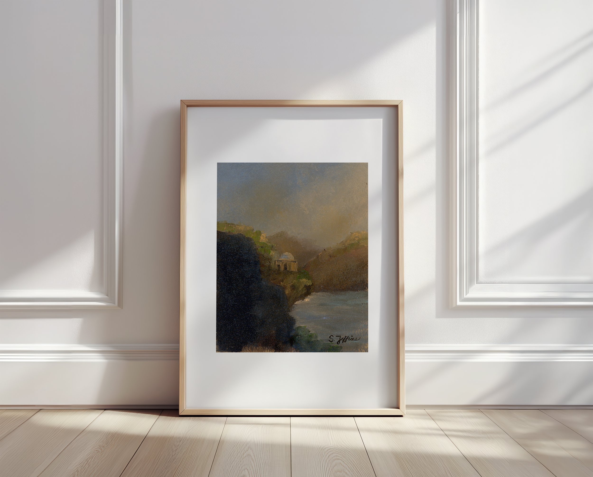 Kleiner Temple of Apollo in Stourhead _wood frame.jpg