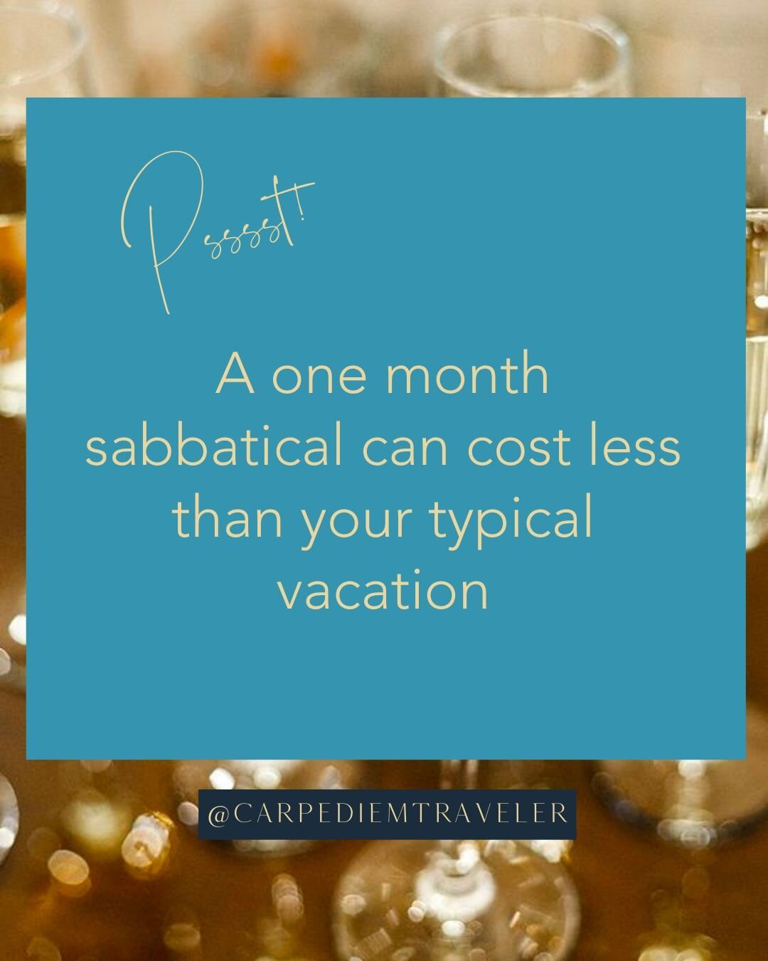 How is this possible?? 🤯 ⁠
⁠
SLOW travel!⁠
⁠
Slow travel is an easy way to stretch your budget in a dream destination, especially if you don't have date flexibility &lt;cough - summer vacation - cough&gt;.⁠
⁠
Home rentals can offer big discounts for