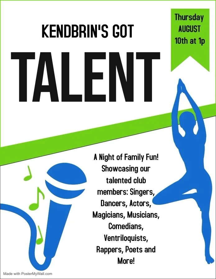 Kendbrin's Got Talent flyer