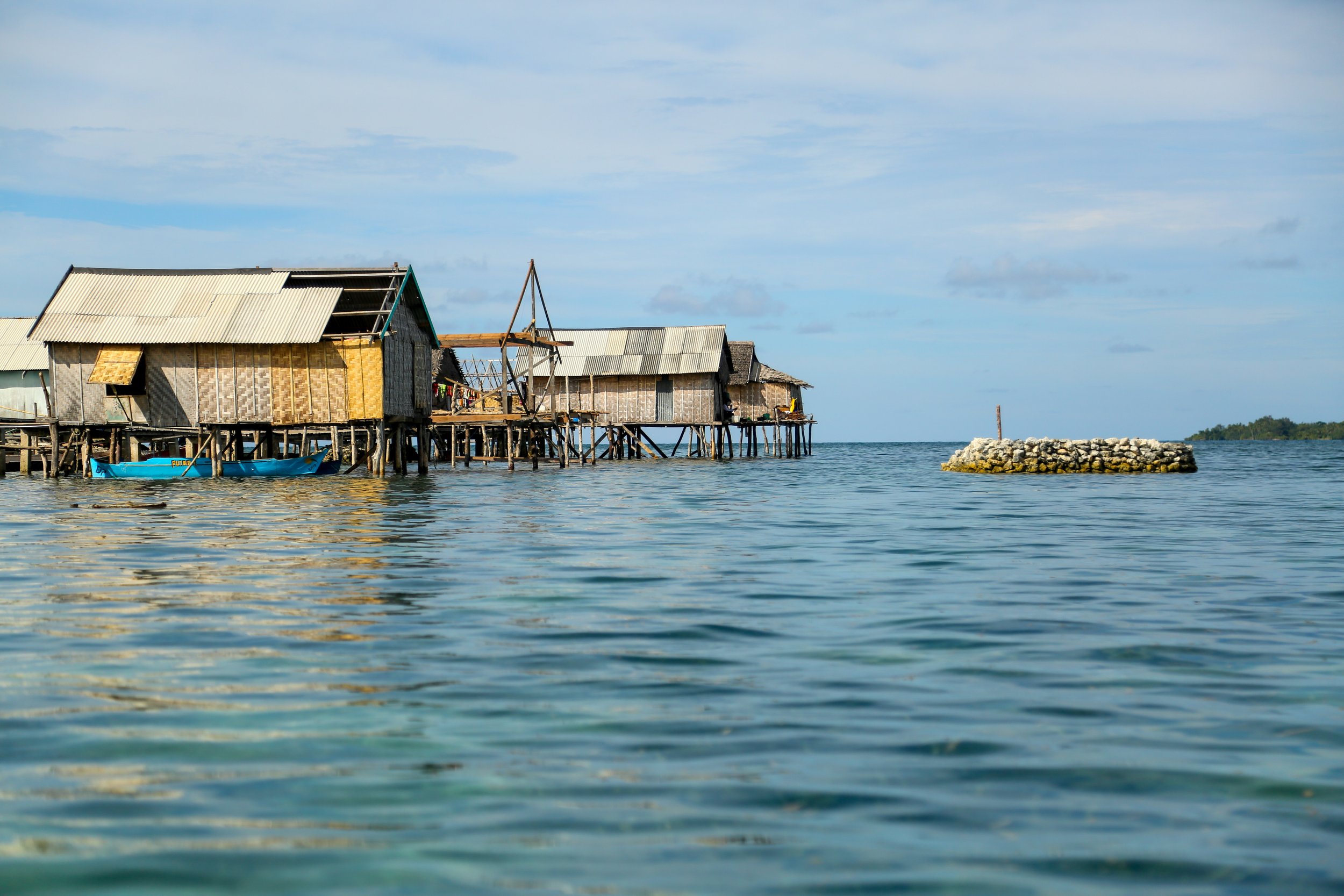 The edge of Sampela, Sulawesi.