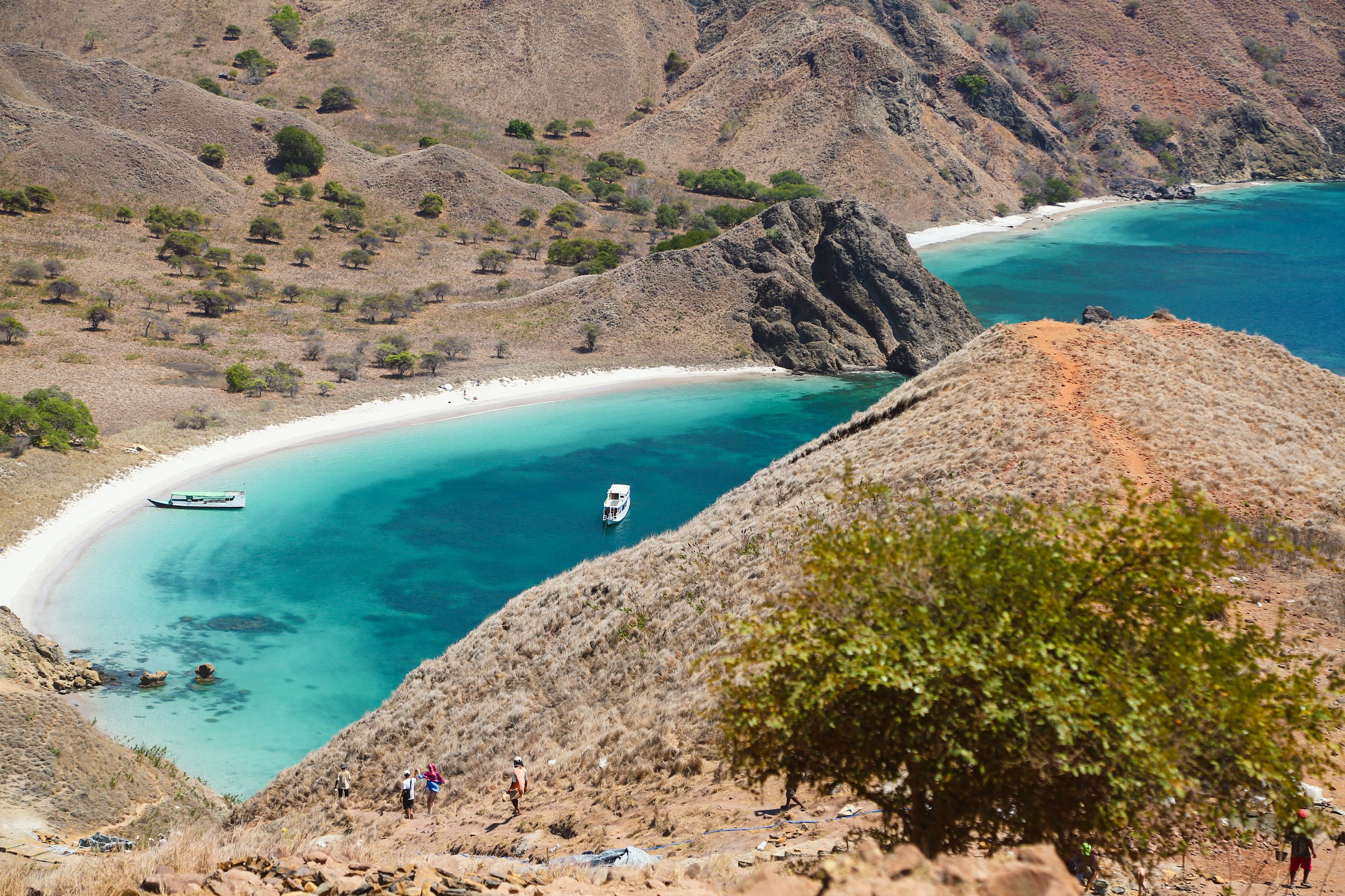 The striking waters in Komodo National Park, a boats ride from Labuan Bajo.