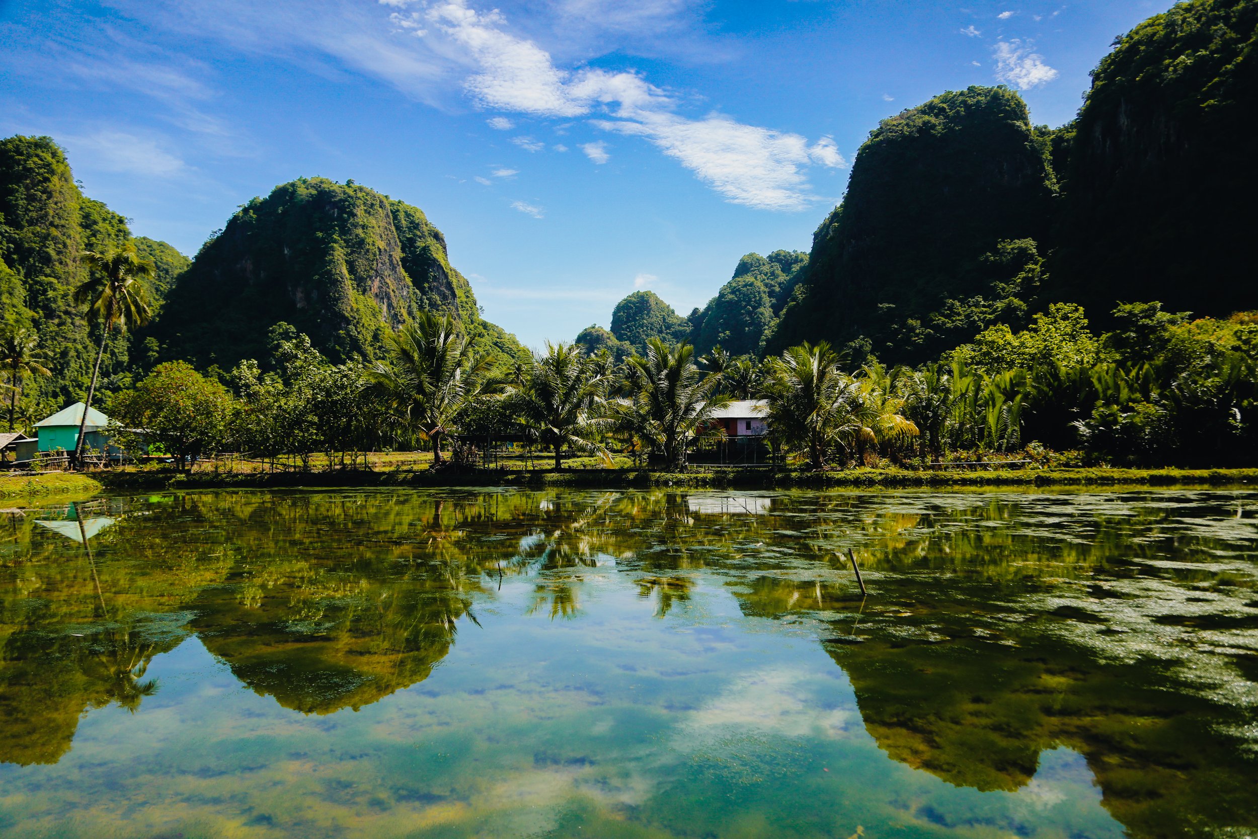 Rammang-Rammang karst area, South Sulawesi.