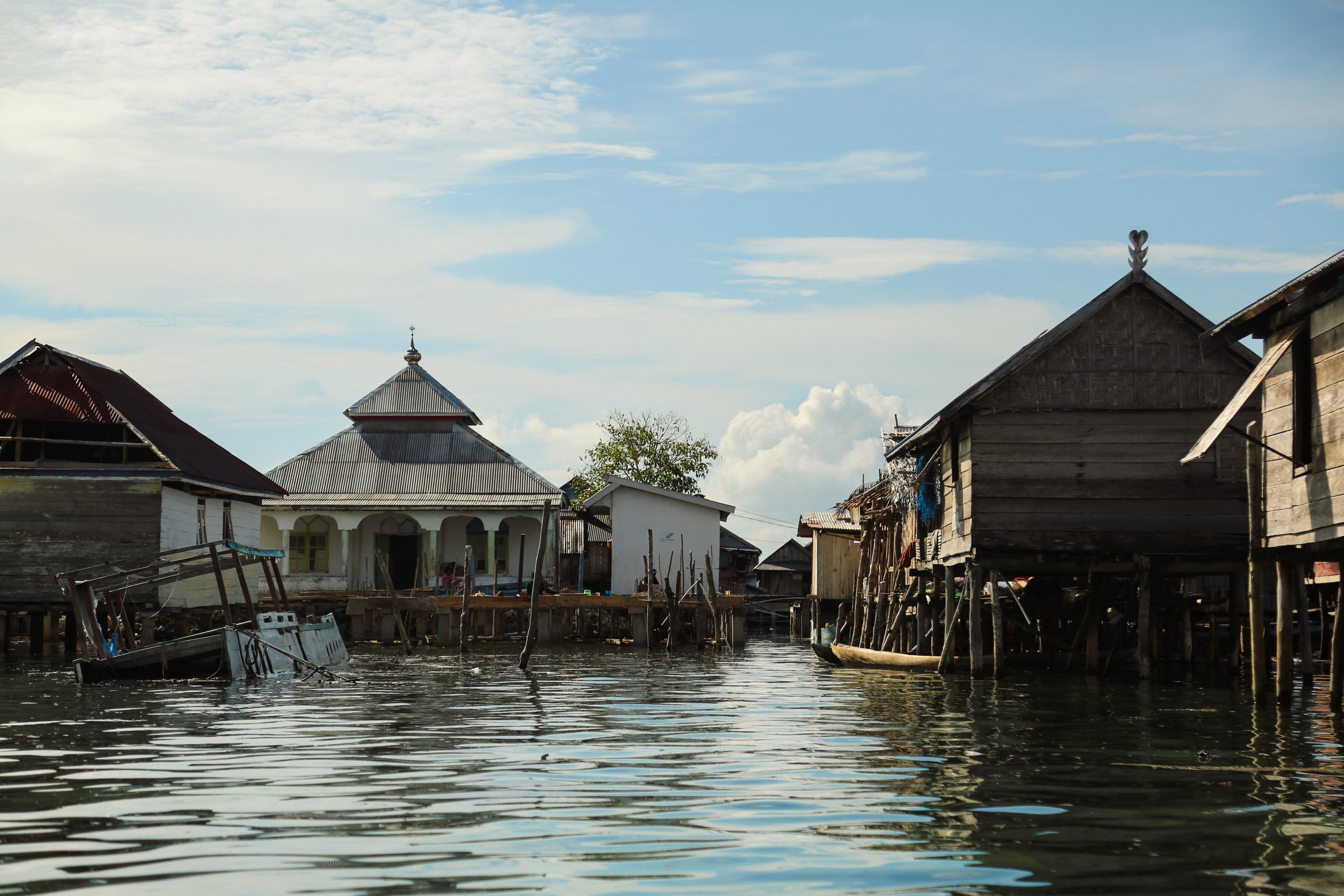 The local mosque in Sampela, Sulawesi.