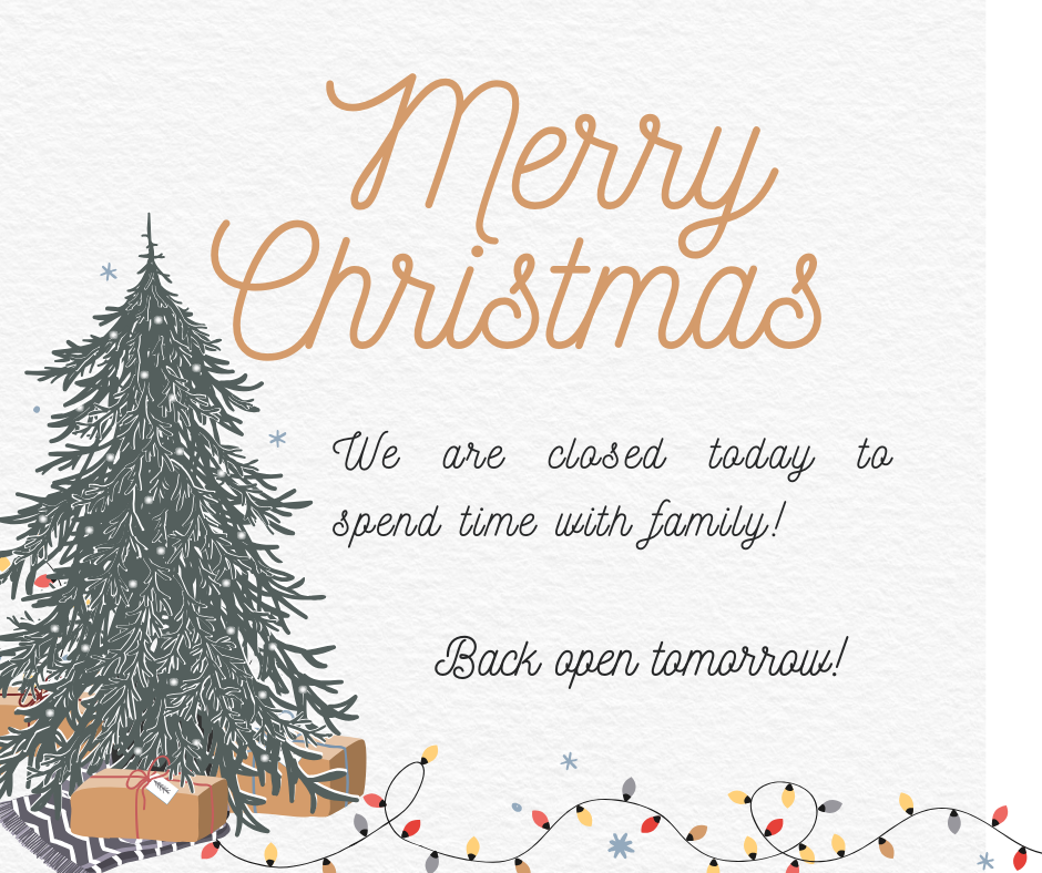 Closed on Christmas Day