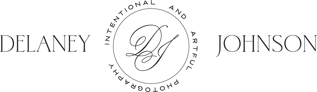 Logo of Delaney Johnson Photography, featuring the name and initials 'D' and 'J' inside a circular design with the text 'International and Artistic Photography' around it.