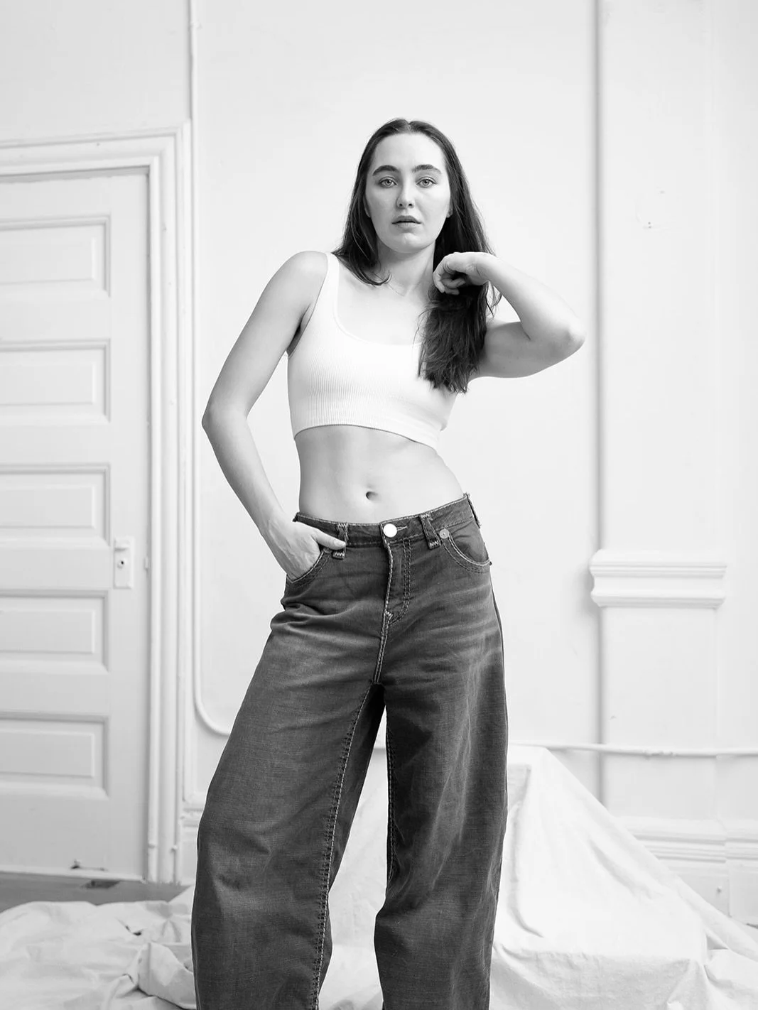 ANNA KATHERINE in @truereligion for NYFW FW26