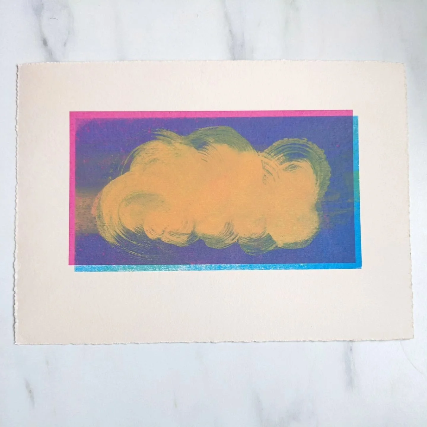 Some experiments with monoprint I did in the studio a little while back