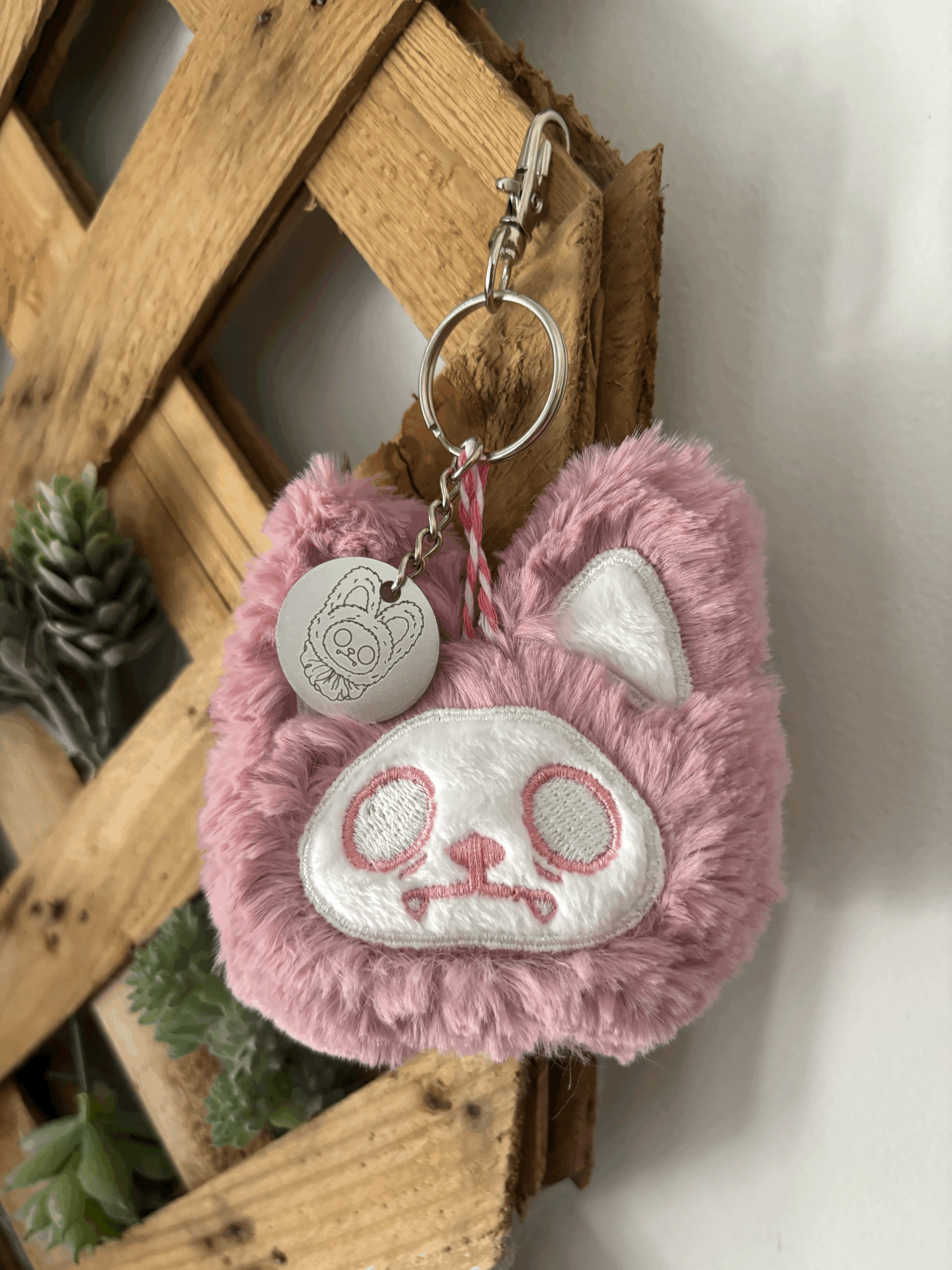 Bag Charm: Solid Pink
