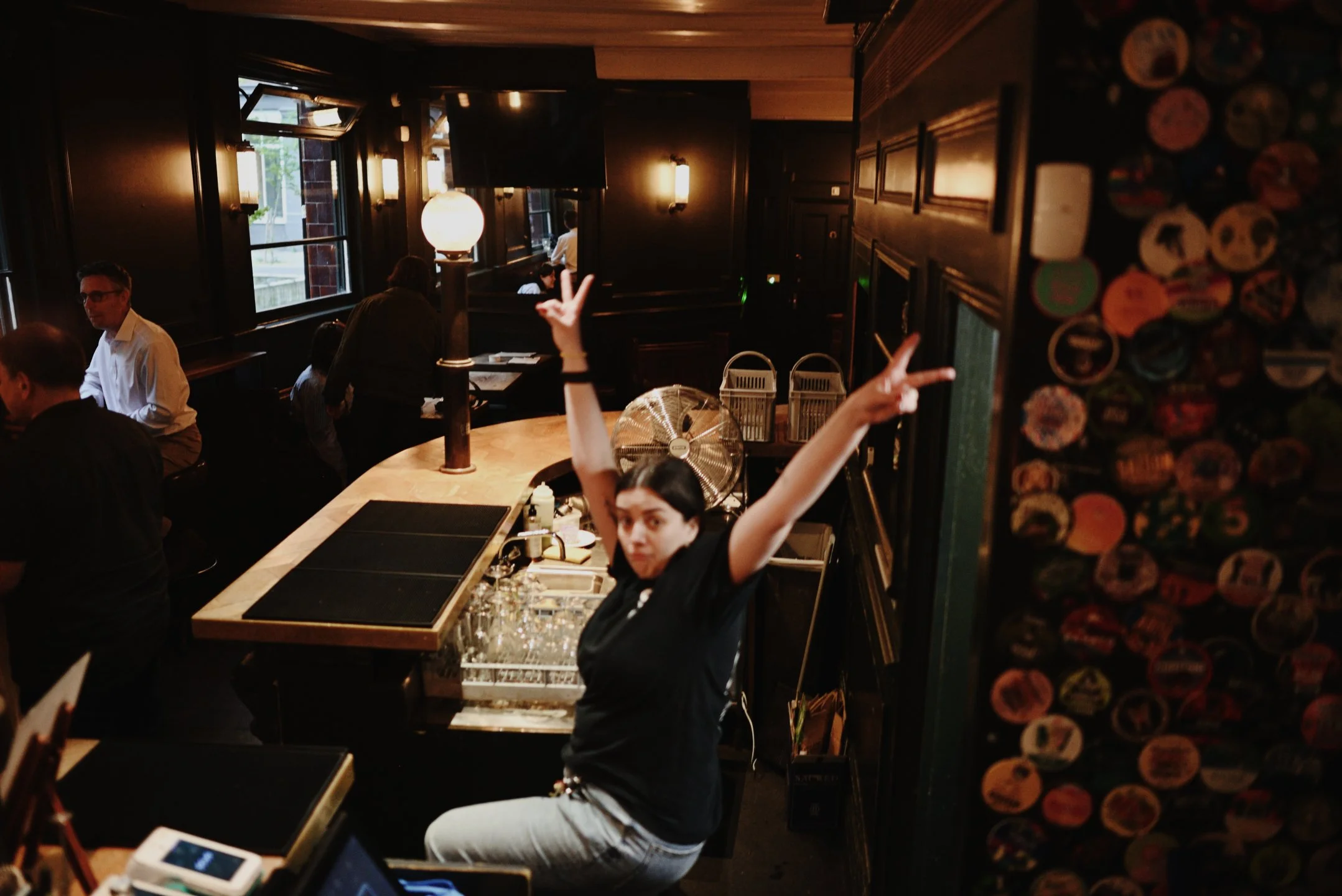 Rachel goofing around