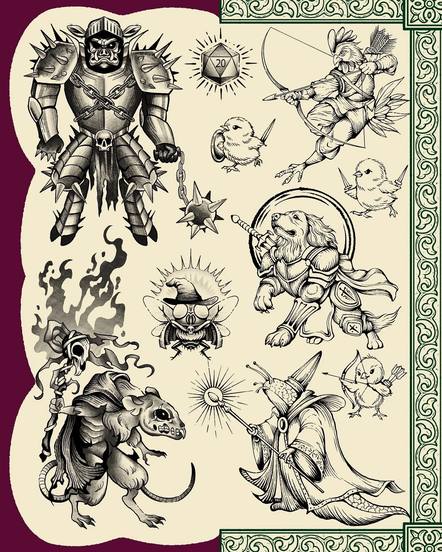 Today, @wafflesworth and I are celebrating six years deep in the craft! We both touched skin with our tattoo machines for the first time on this exact day&mdash;National Tattoo Day, back in 2019&mdash;at separate studios. Now, we get to celebrate tog