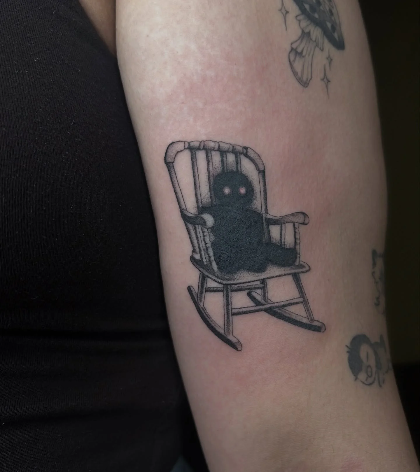 Creepy baby ghost from my Flash for Sarina! Thank you so much!!! 
.
.
.
.
.
.
#tattoo #tattooart #inked #tattoolife #tattooartist
#finelinetattoo #blackwork #tattoodesign #MiamiTattooArtist #inkedgirls