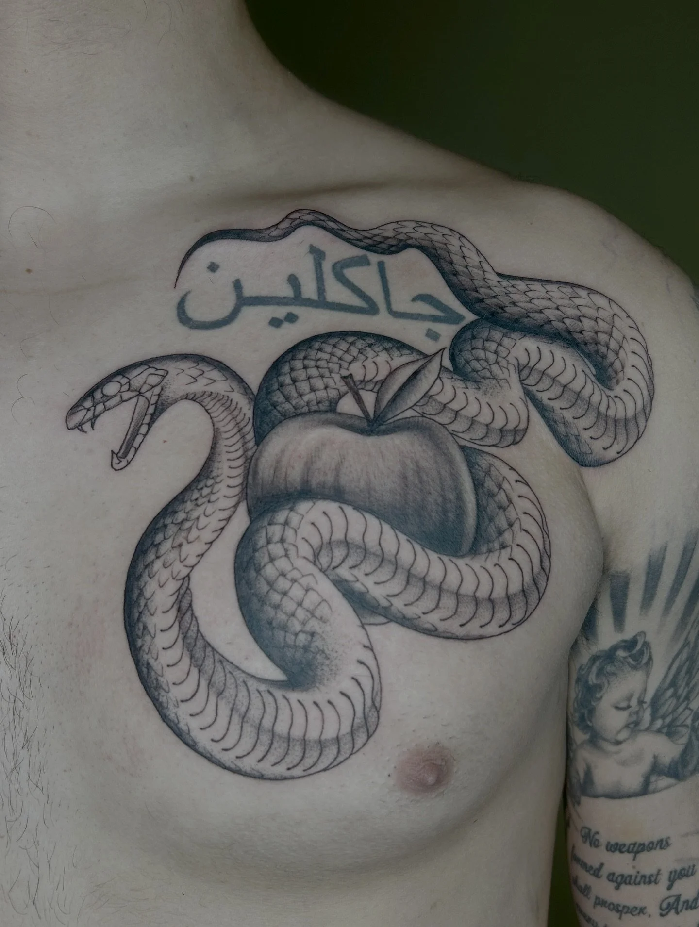 Made to fit!!!! Thank you so much Kris for trusting me with this snake. Done at @thornandthistletattoo 
.
.
.
.
.
.
.
#tattoo #tattooart #inked #tattoolife #tattooartist
#finelinetattoo #blackwork #tattoodesign #MiamiTattooArtist #inkedgirls