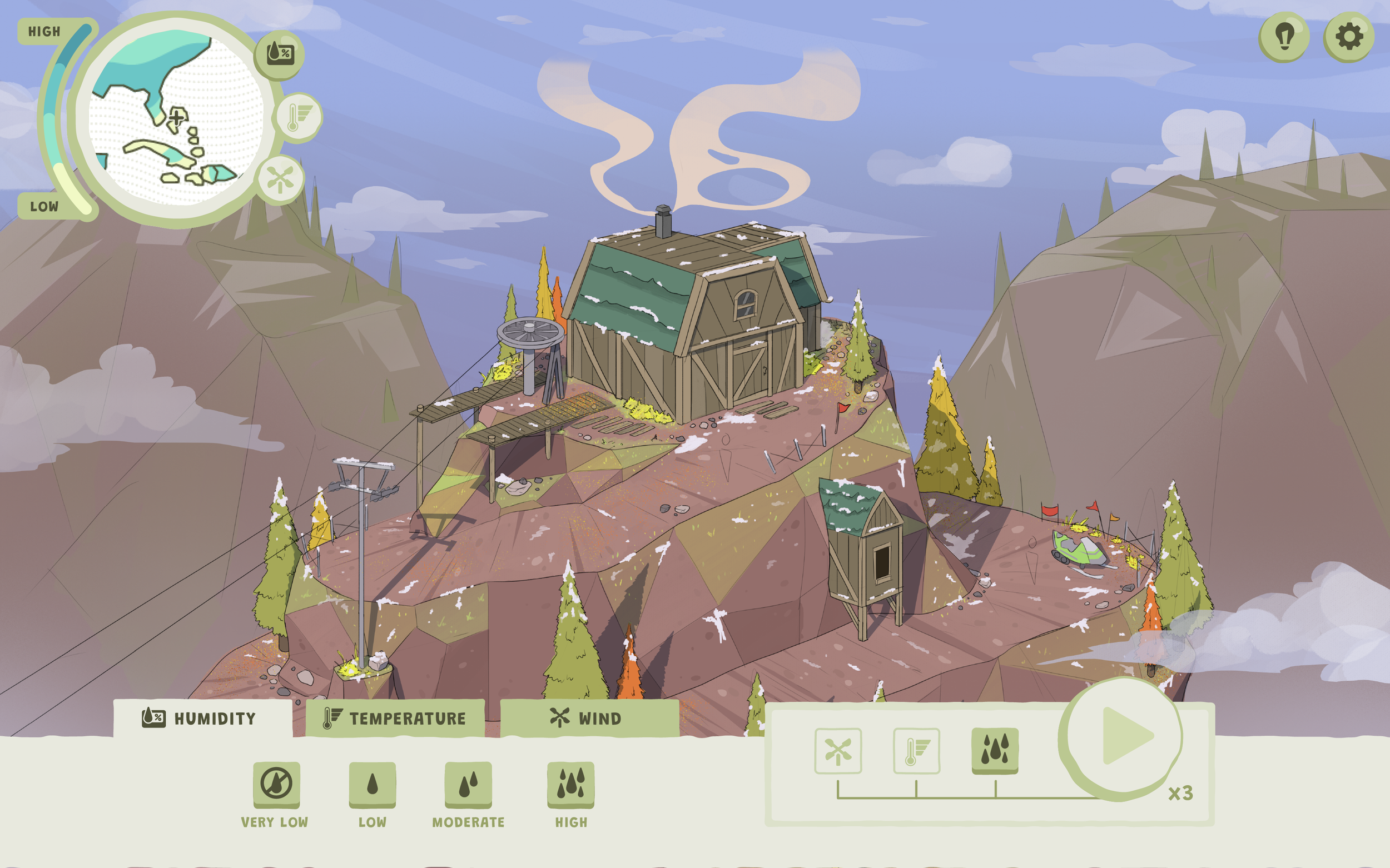 Mountain Level Concept Art