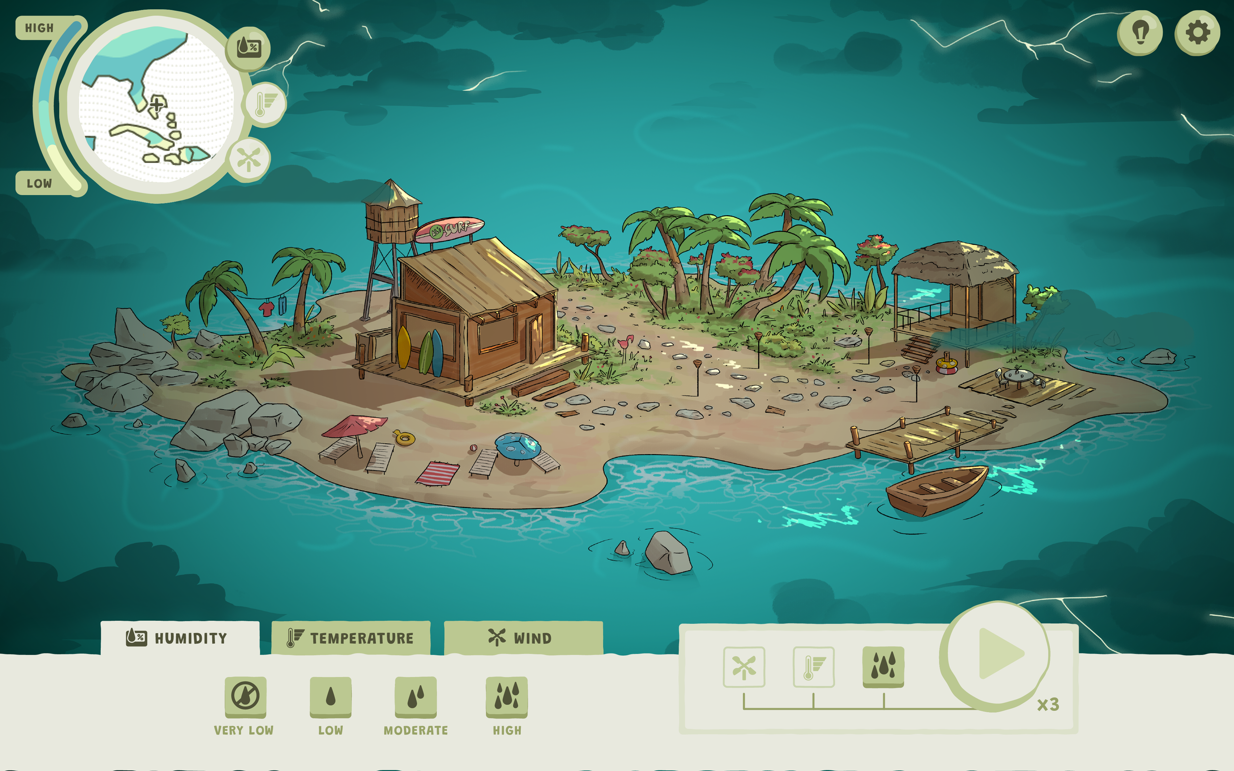 Island Level (Thunderstorm) Concept Art